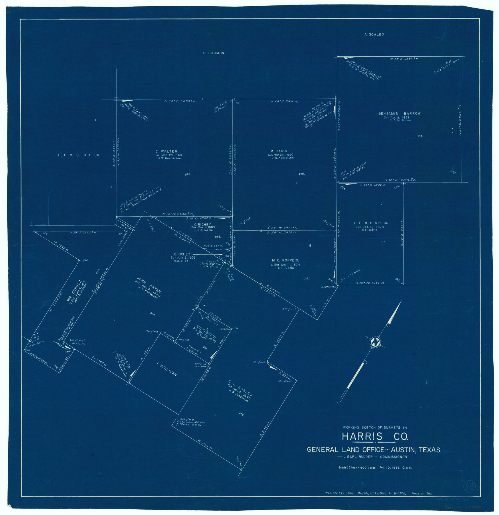 65957, Harris County Working Sketch 65, General Map Collection