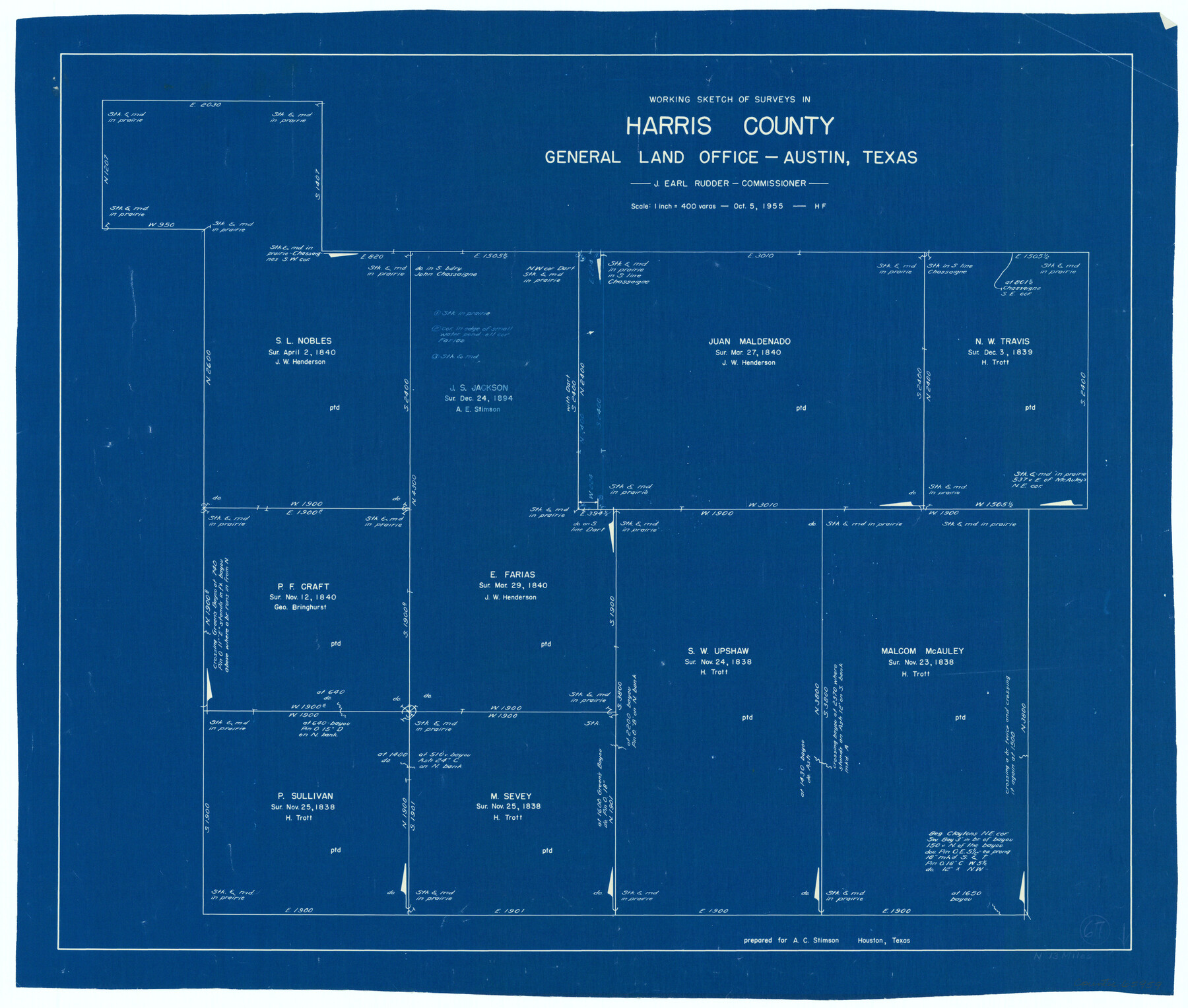 65959, Harris County Working Sketch 67, General Map Collection