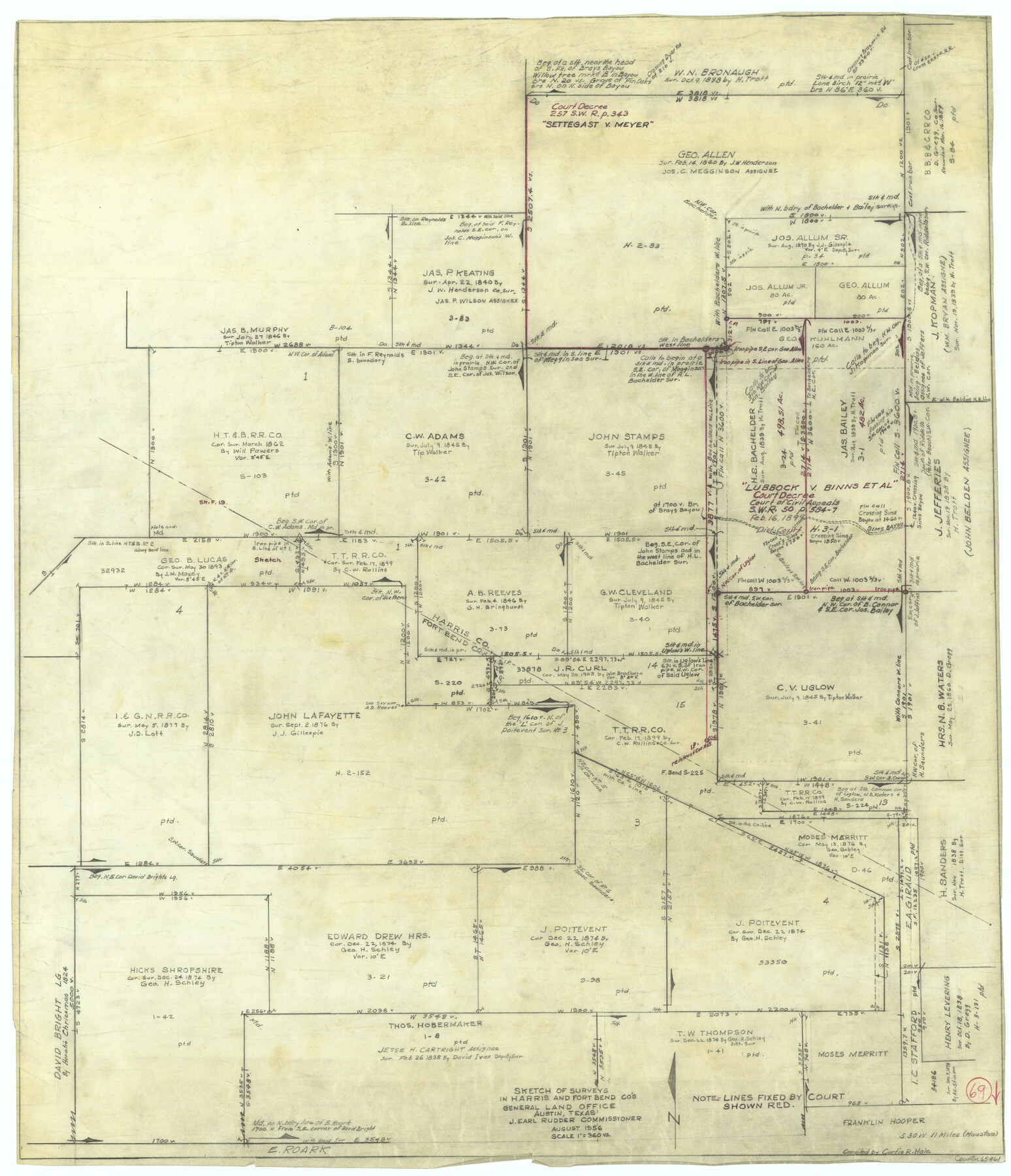 65961, Harris County Working Sketch 69, General Map Collection