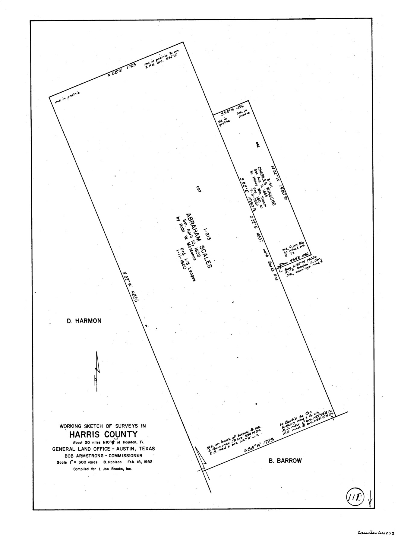 66003, Harris County Working Sketch 111, General Map Collection