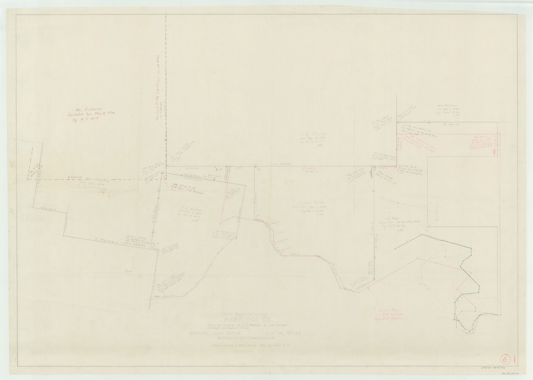 66026, Harrison County Working Sketch 6, General Map Collection