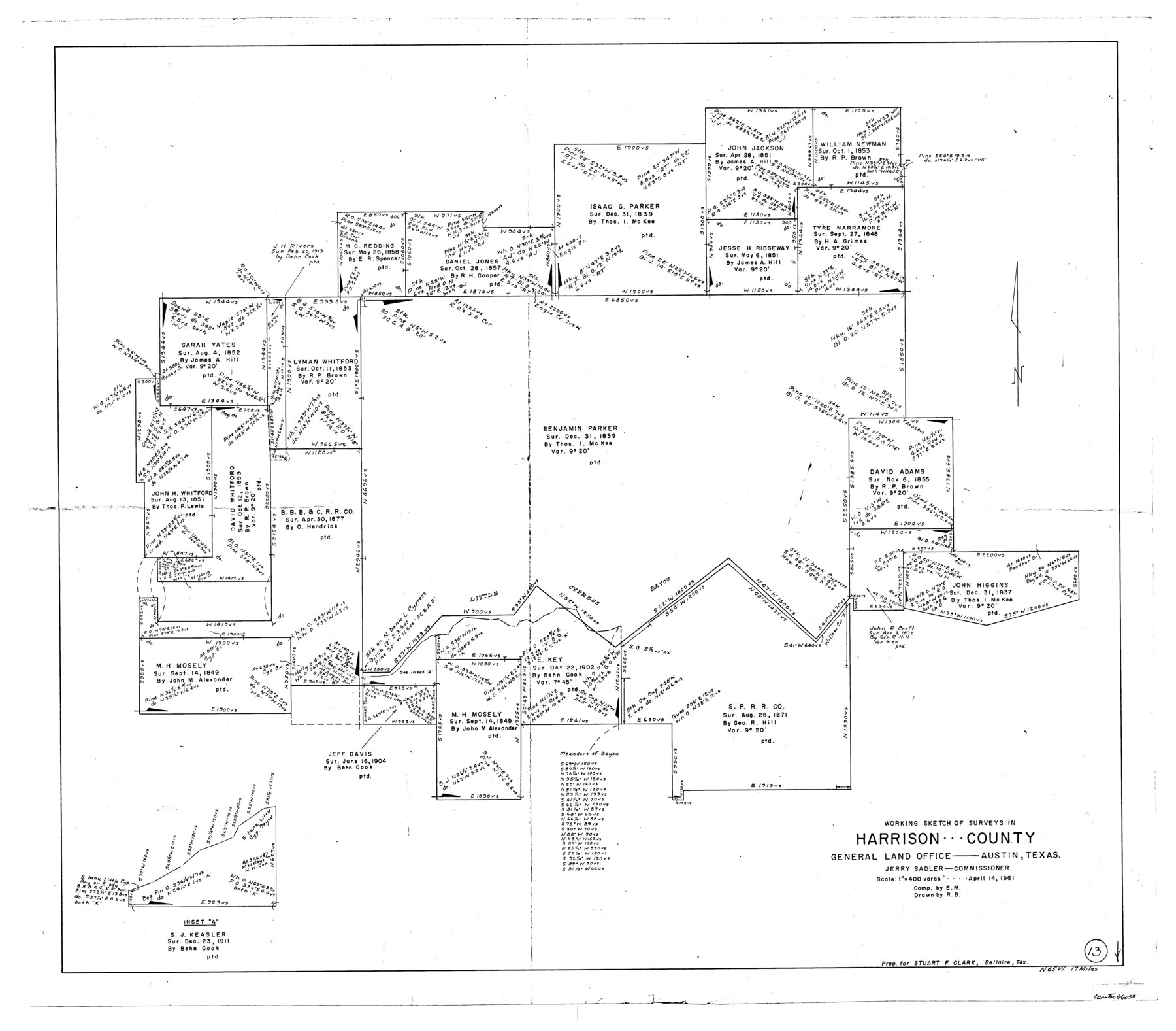 66033, Harrison County Working Sketch 13, General Map Collection