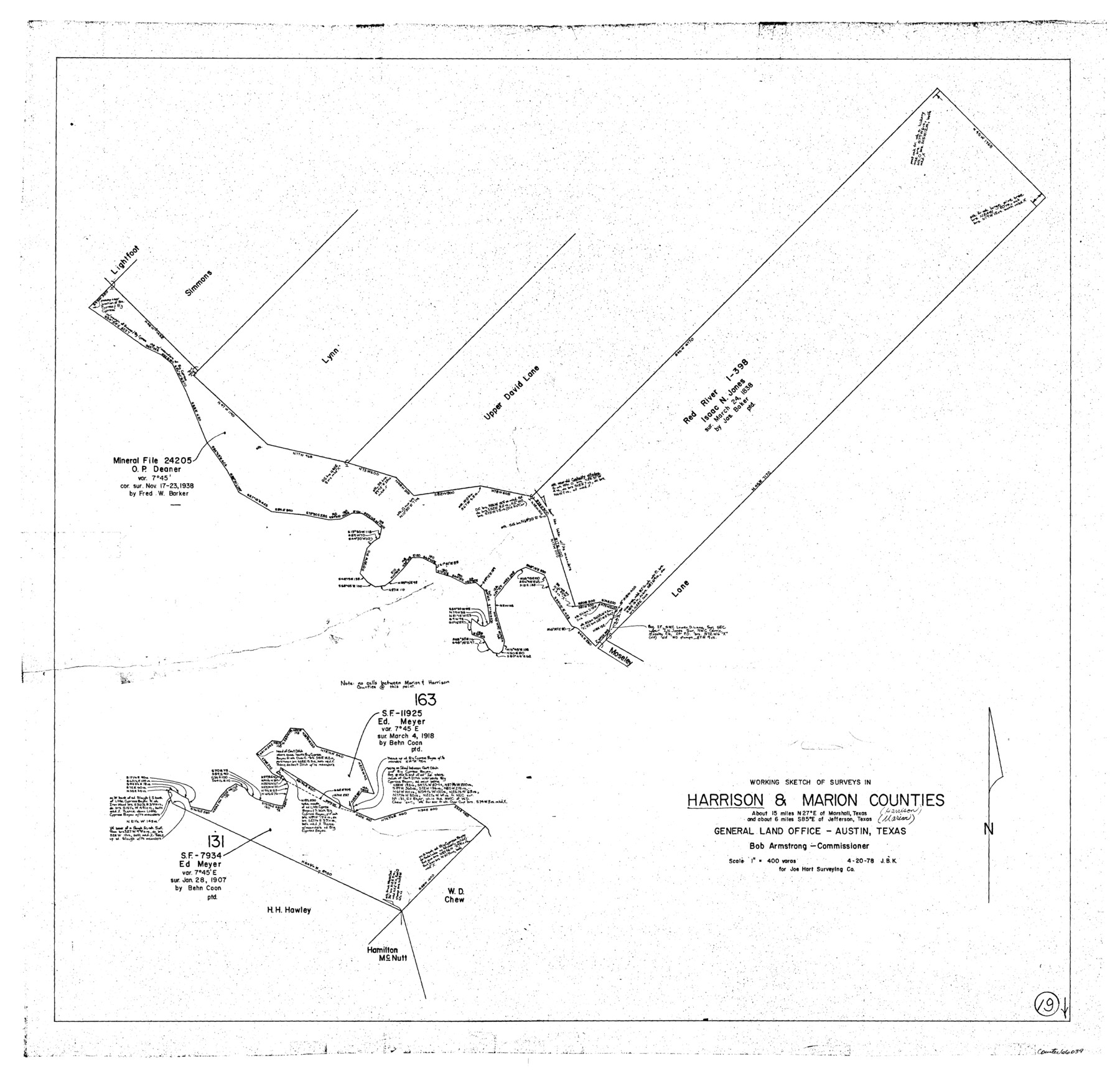 66039, Harrison County Working Sketch 19, General Map Collection