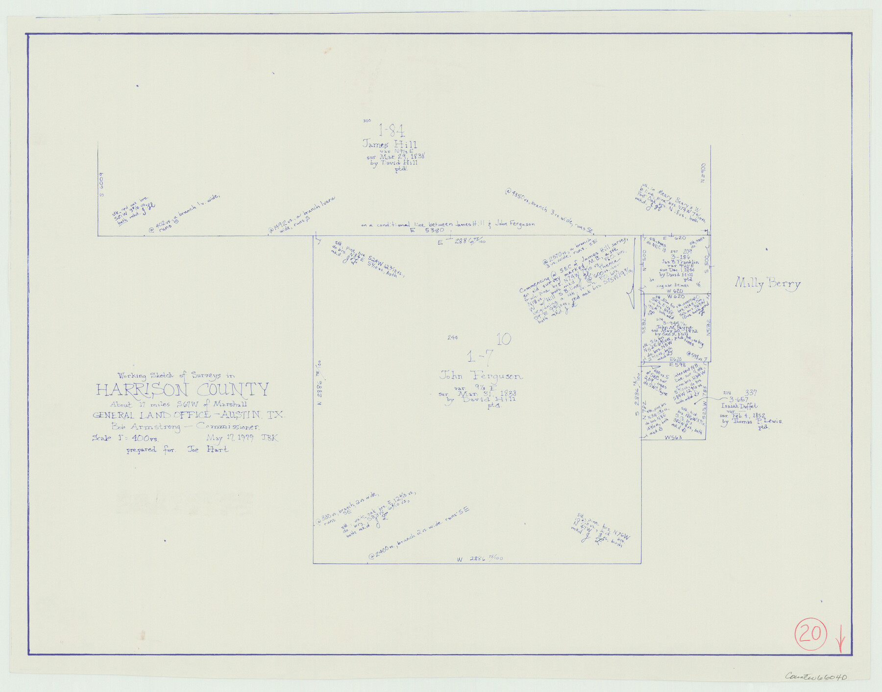 66040, Harrison County Working Sketch 20, General Map Collection