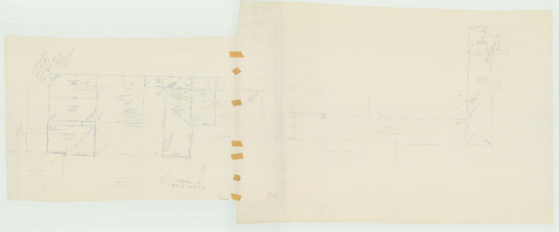 66059, Haskell County Working Sketch 1, General Map Collection