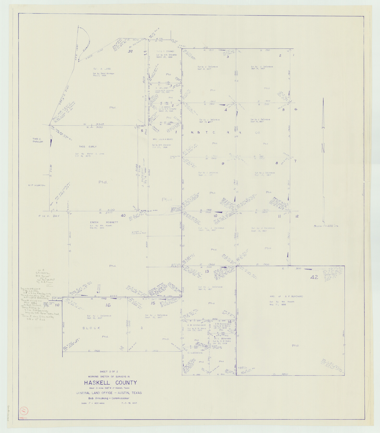 66069, Haskell County Working Sketch 11, General Map Collection