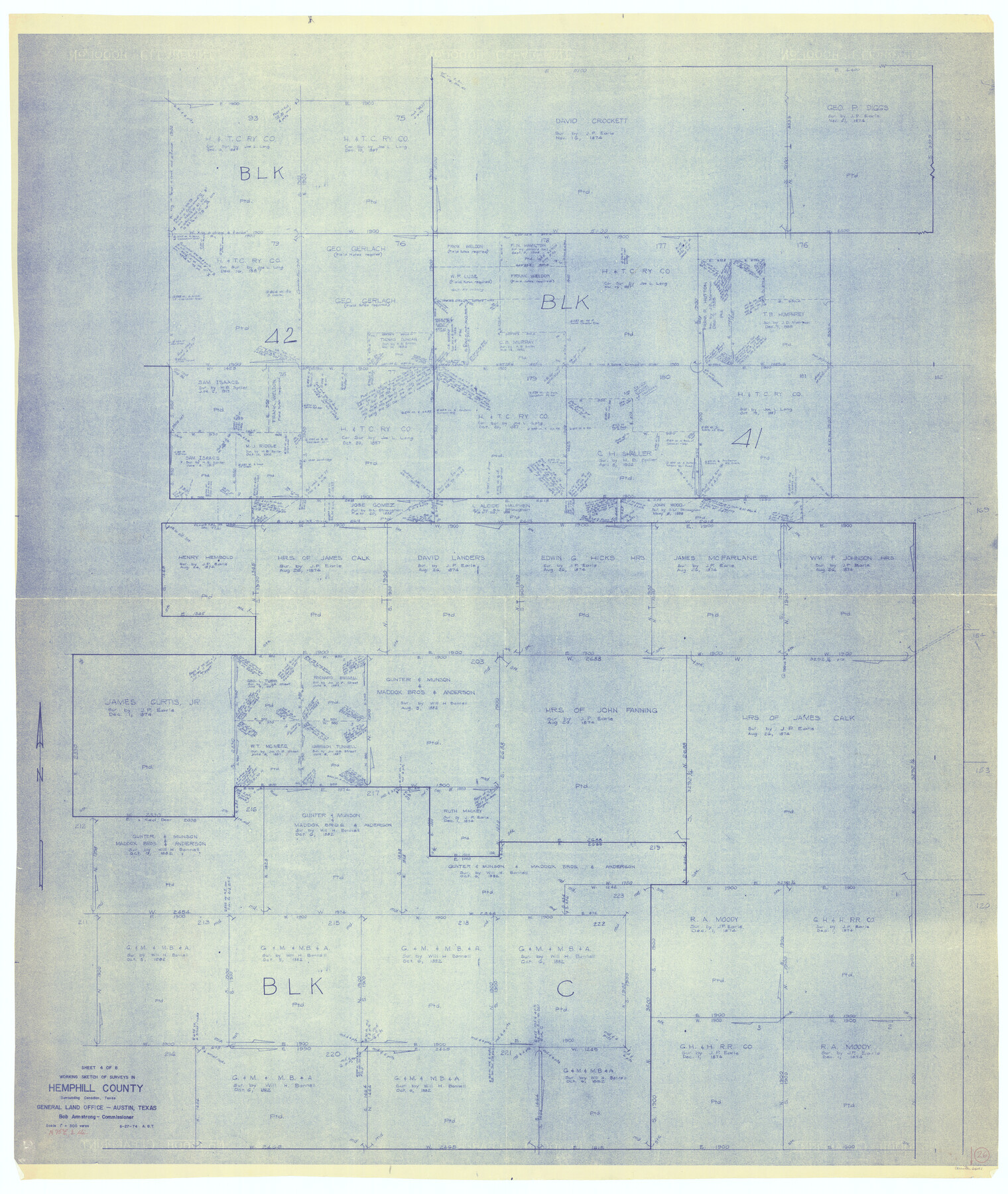 66121, Hemphill County Working Sketch 26, General Map Collection
