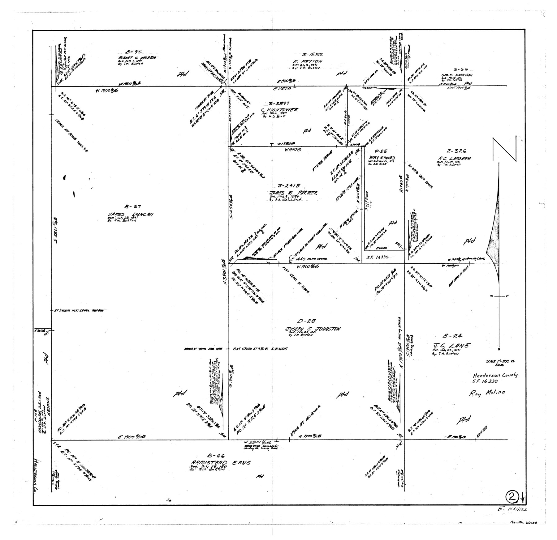 66135, Henderson County Working Sketch 2, General Map Collection