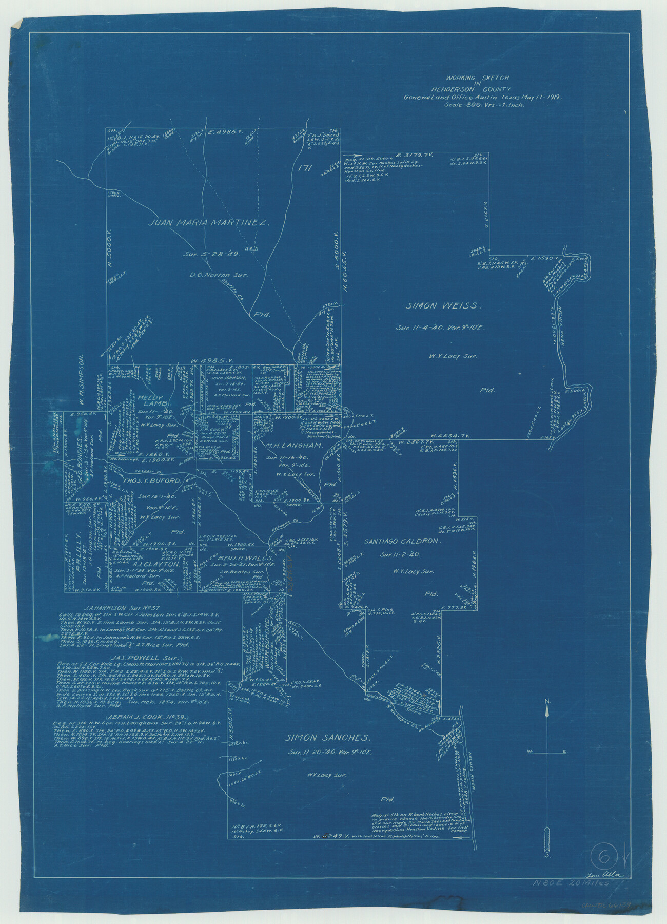 66139, Henderson County Working Sketch 6, General Map Collection