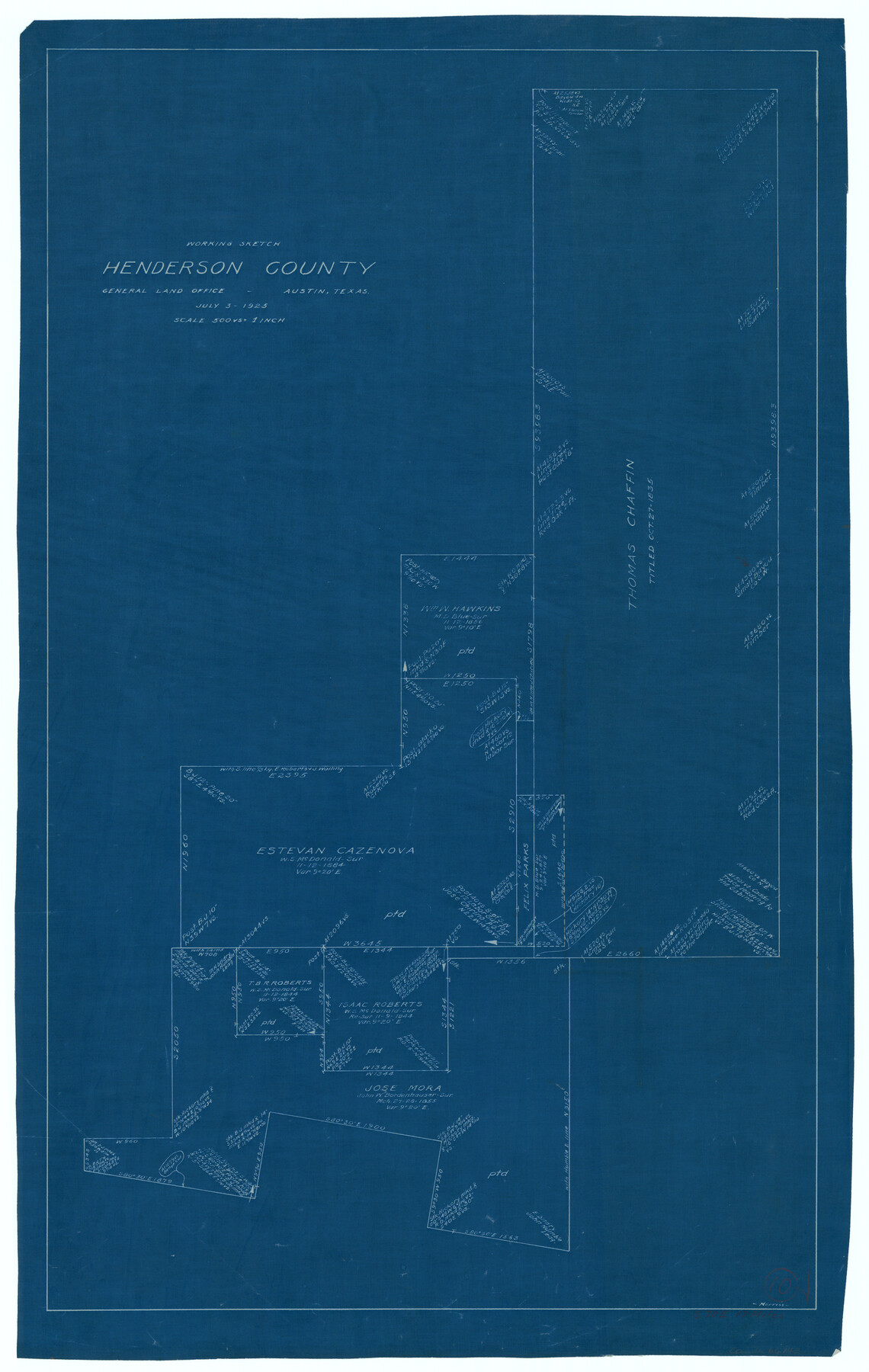 66143, Henderson County Working Sketch 10, General Map Collection