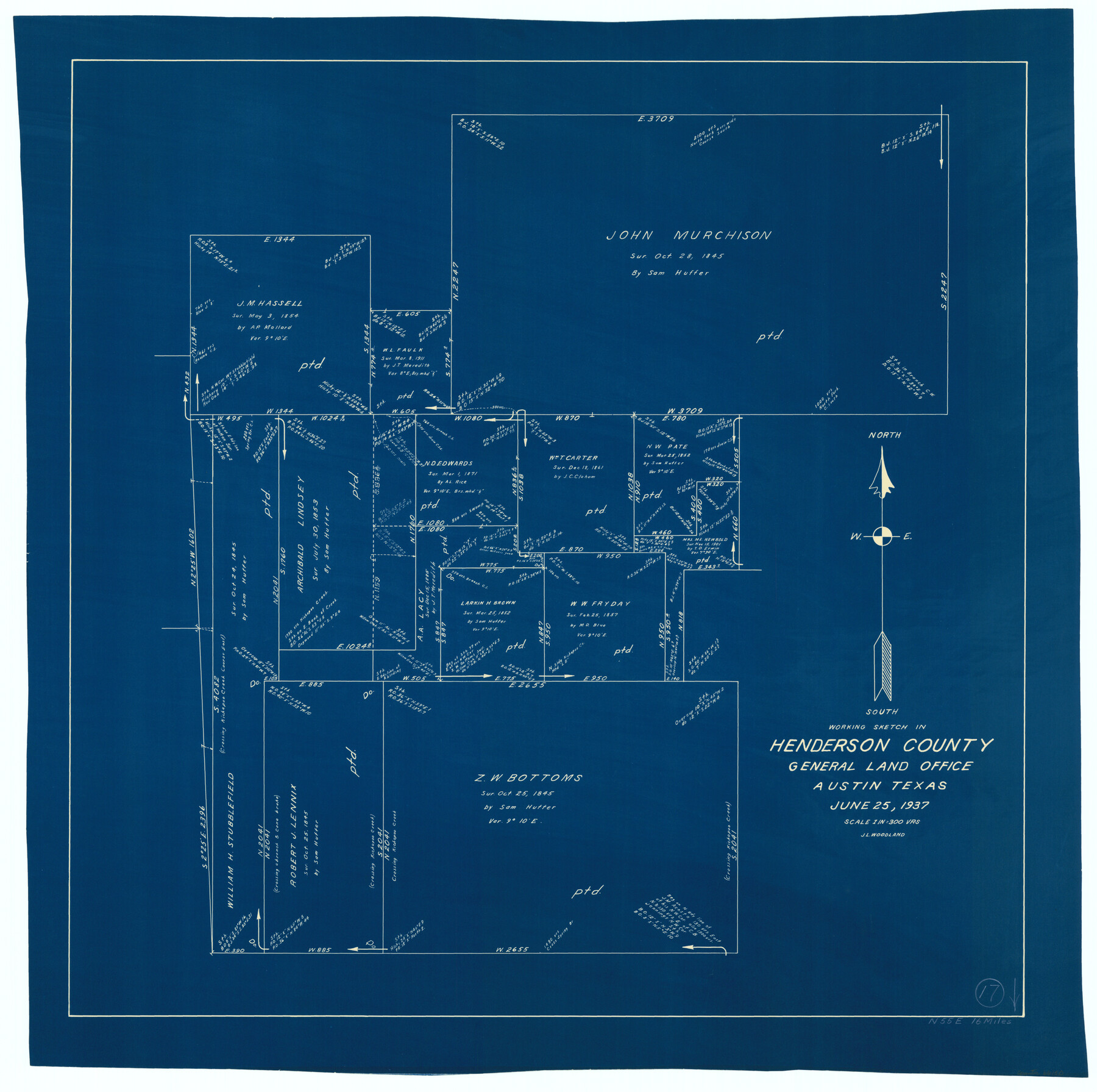 66150, Henderson County Working Sketch 17, General Map Collection