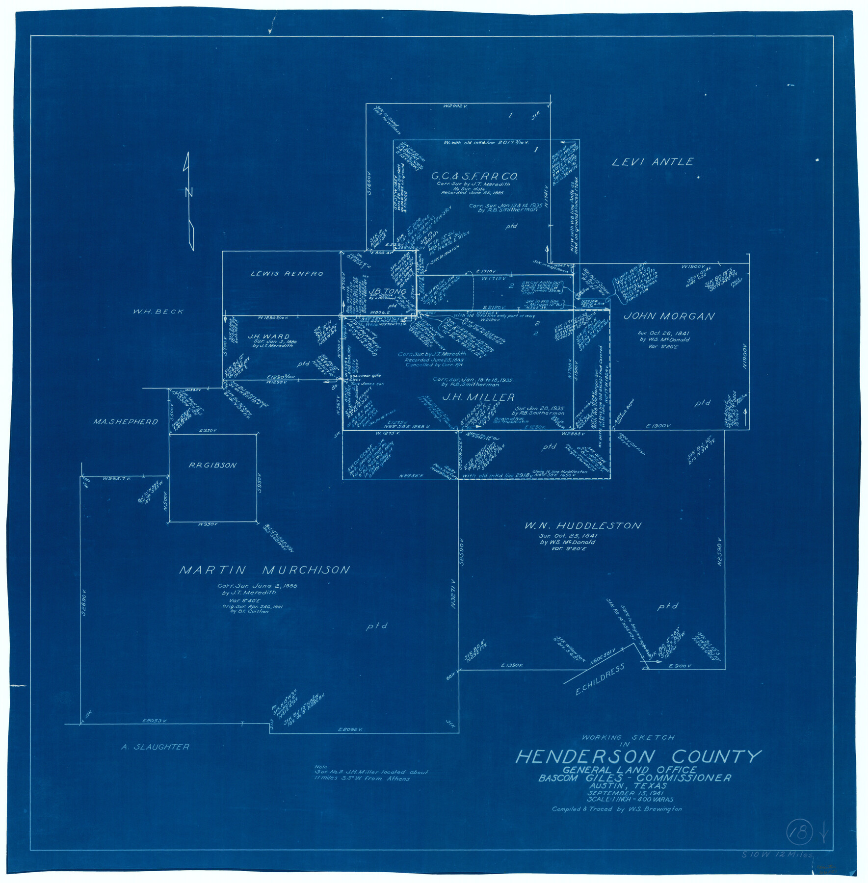 66151, Henderson County Working Sketch 18, General Map Collection