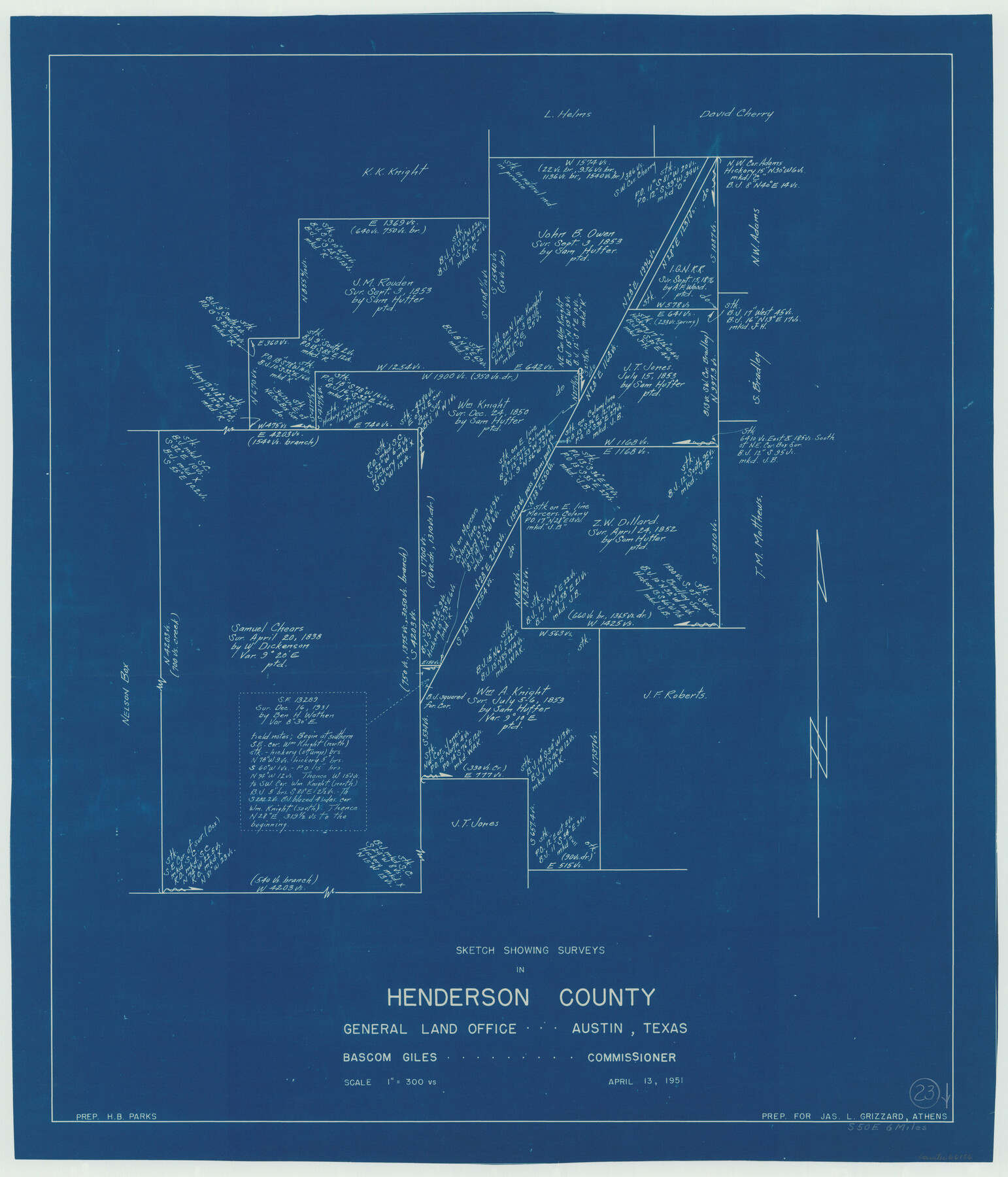 66156, Henderson County Working Sketch 23, General Map Collection