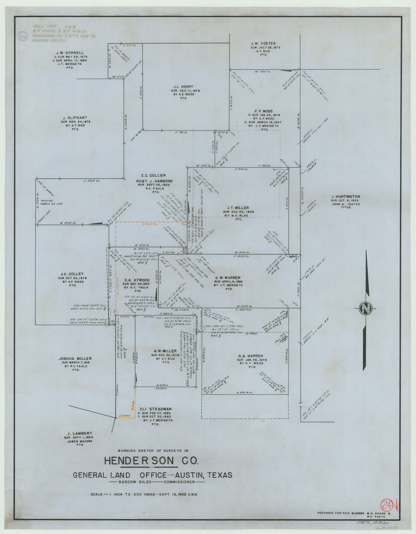 66157, Henderson County Working Sketch 24, General Map Collection