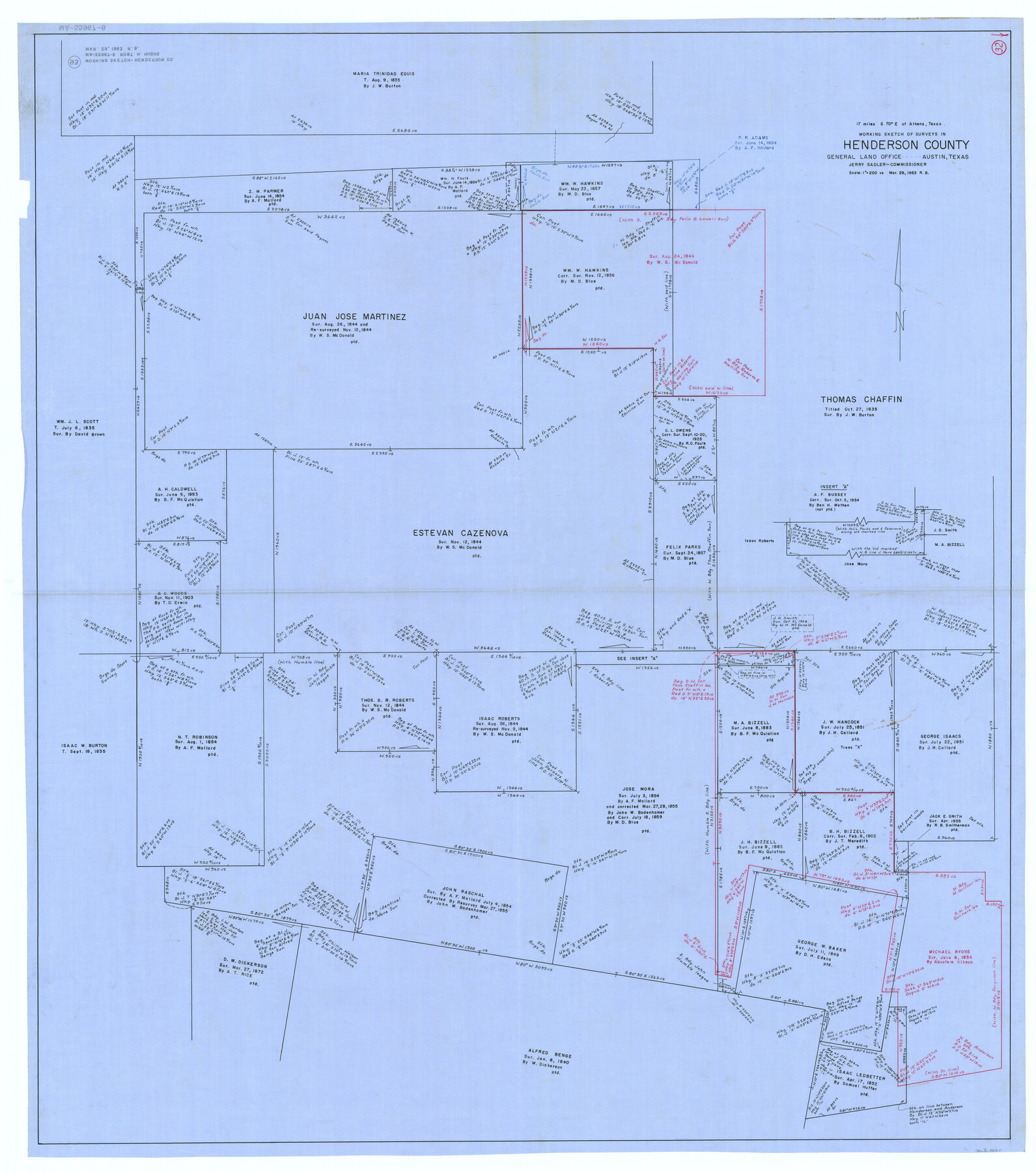 66165, Henderson County Working Sketch 32, General Map Collection