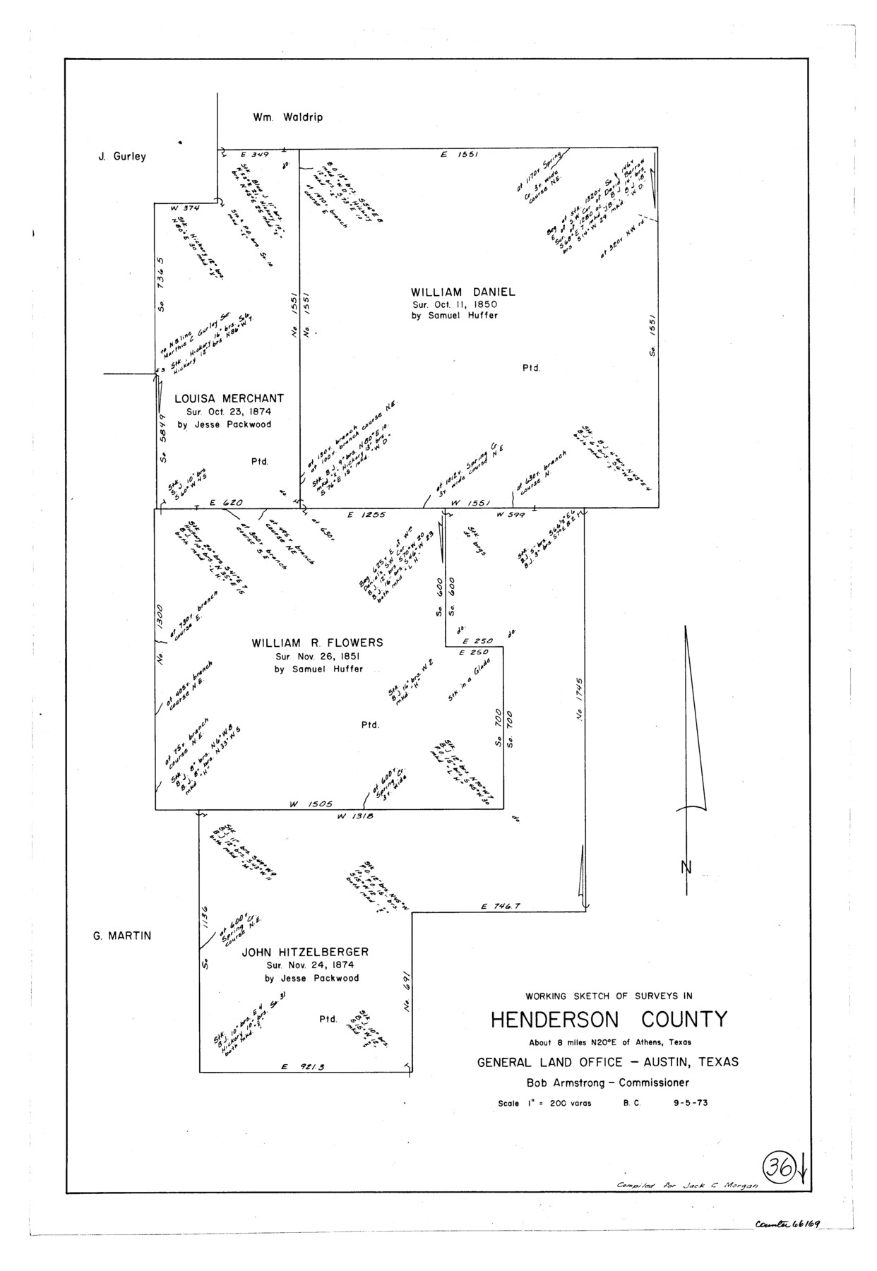 66169, Henderson County Working Sketch 36, General Map Collection