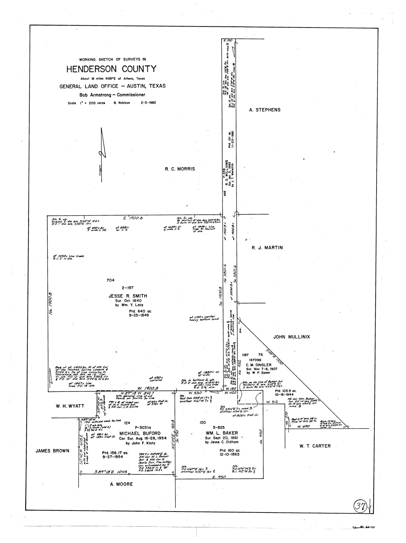 66170, Henderson County Working Sketch 37, General Map Collection