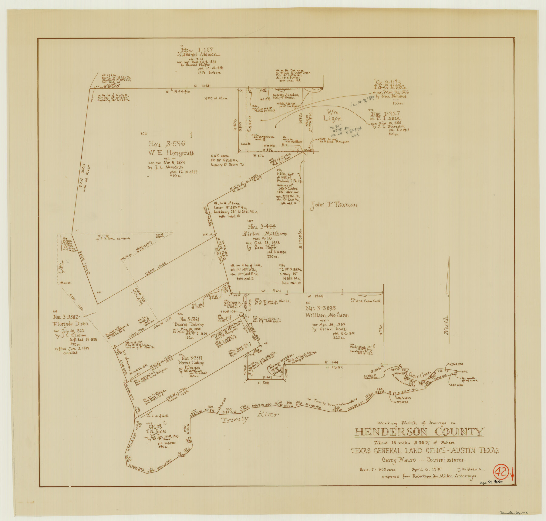 66175, Henderson County Working Sketch 42, General Map Collection