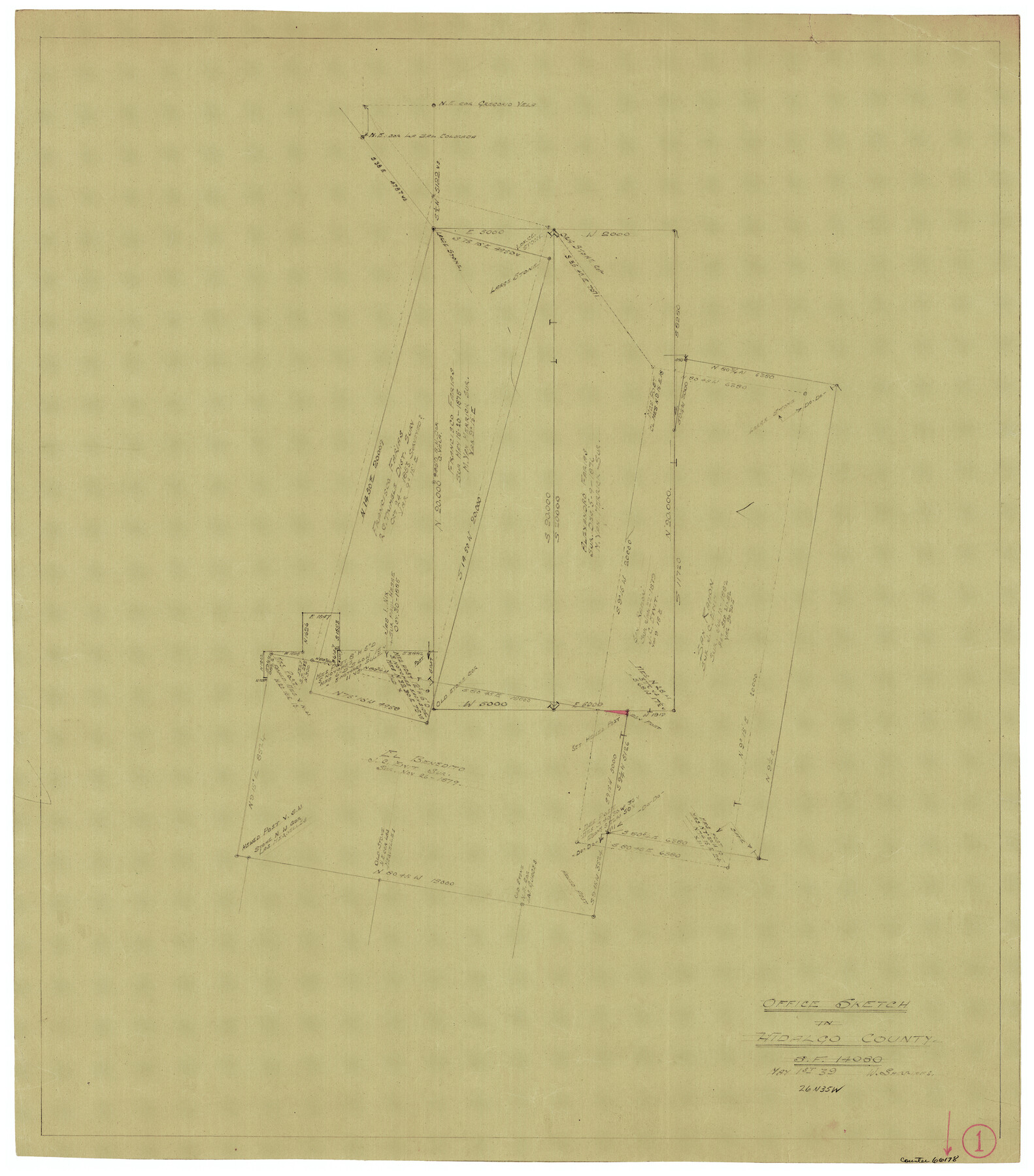 66178, Hidalgo County Working Sketch 1, General Map Collection
