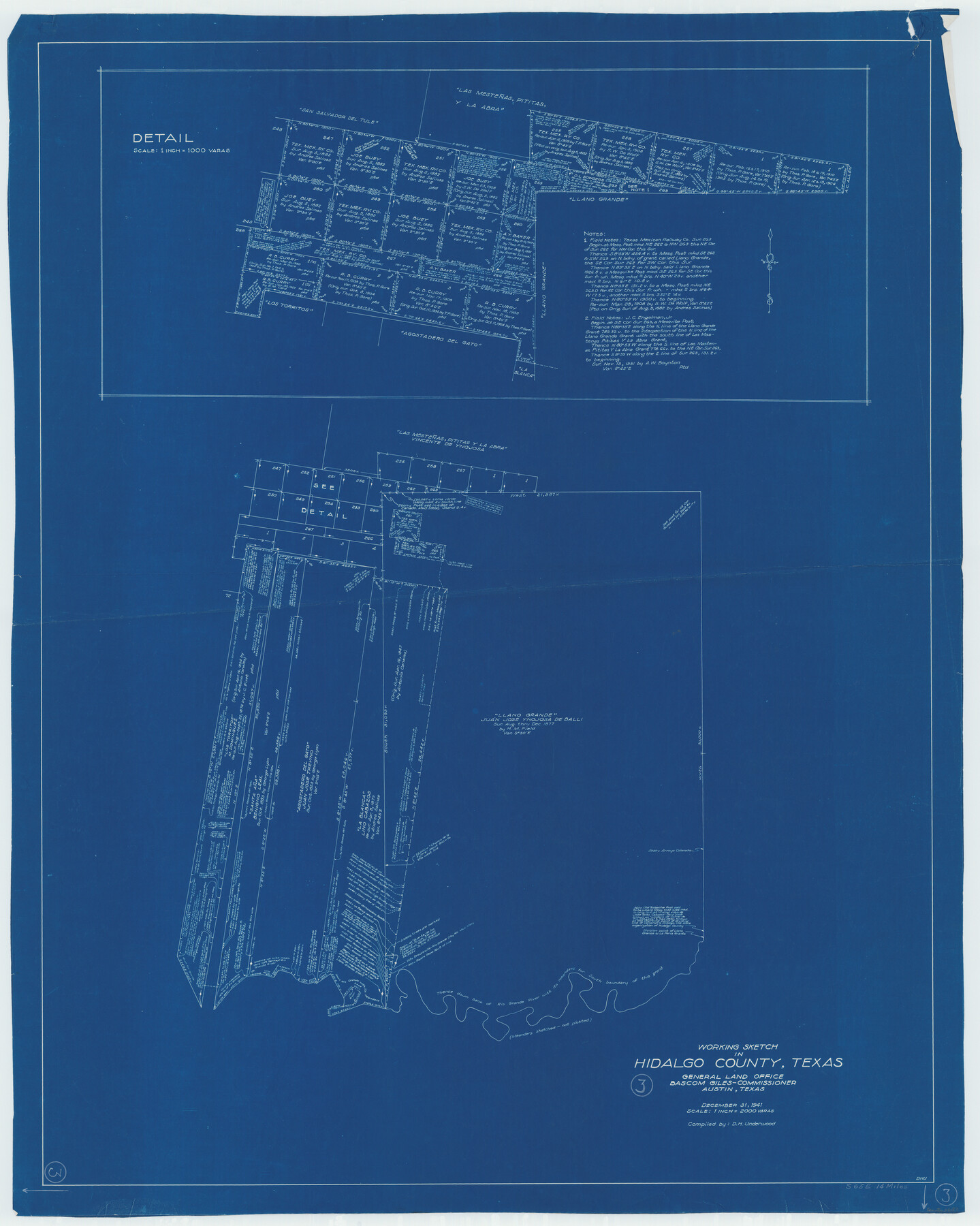 66180, Hidalgo County Working Sketch 3, General Map Collection