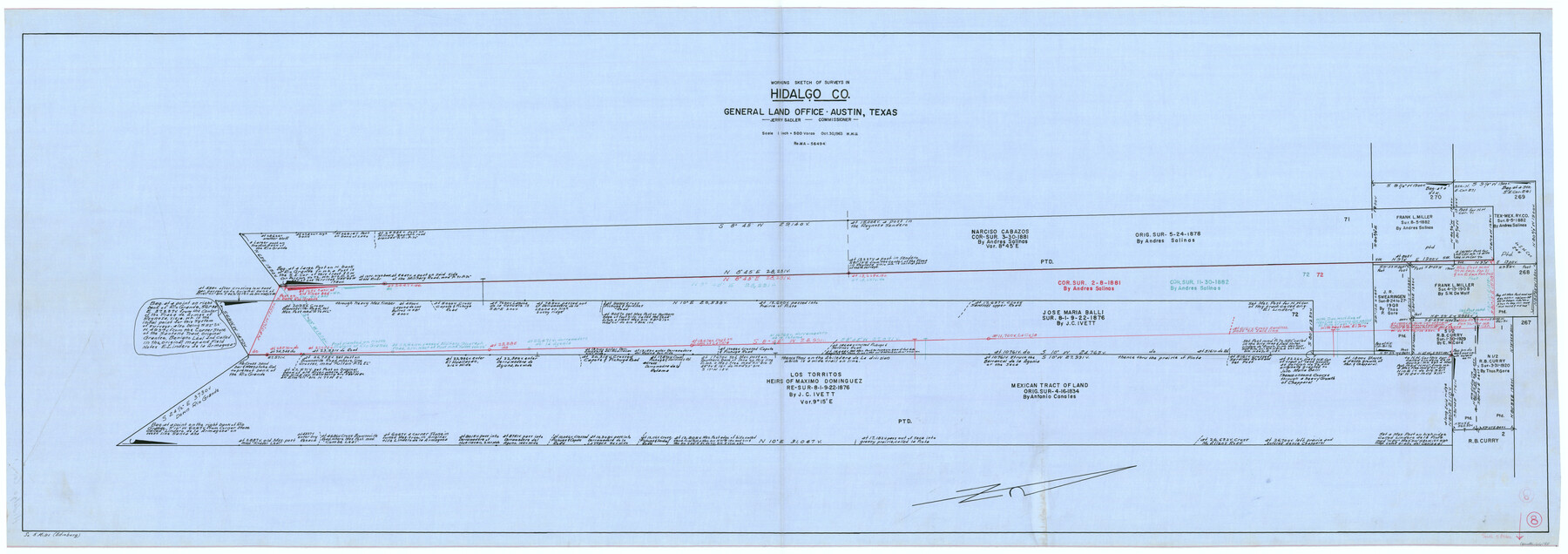 66185, Hidalgo County Working Sketch 8, General Map Collection