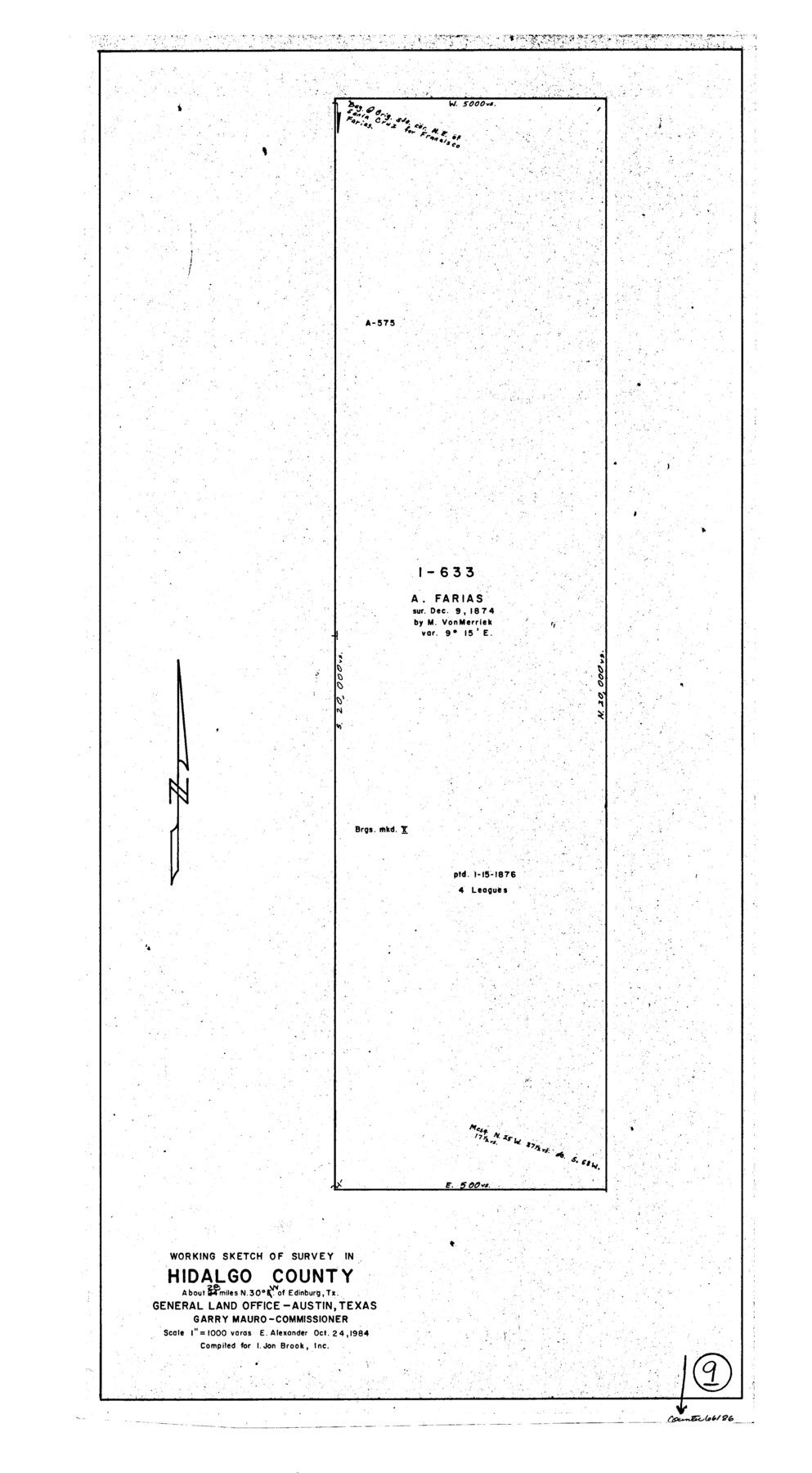 66186, Hidalgo County Working Sketch 9, General Map Collection