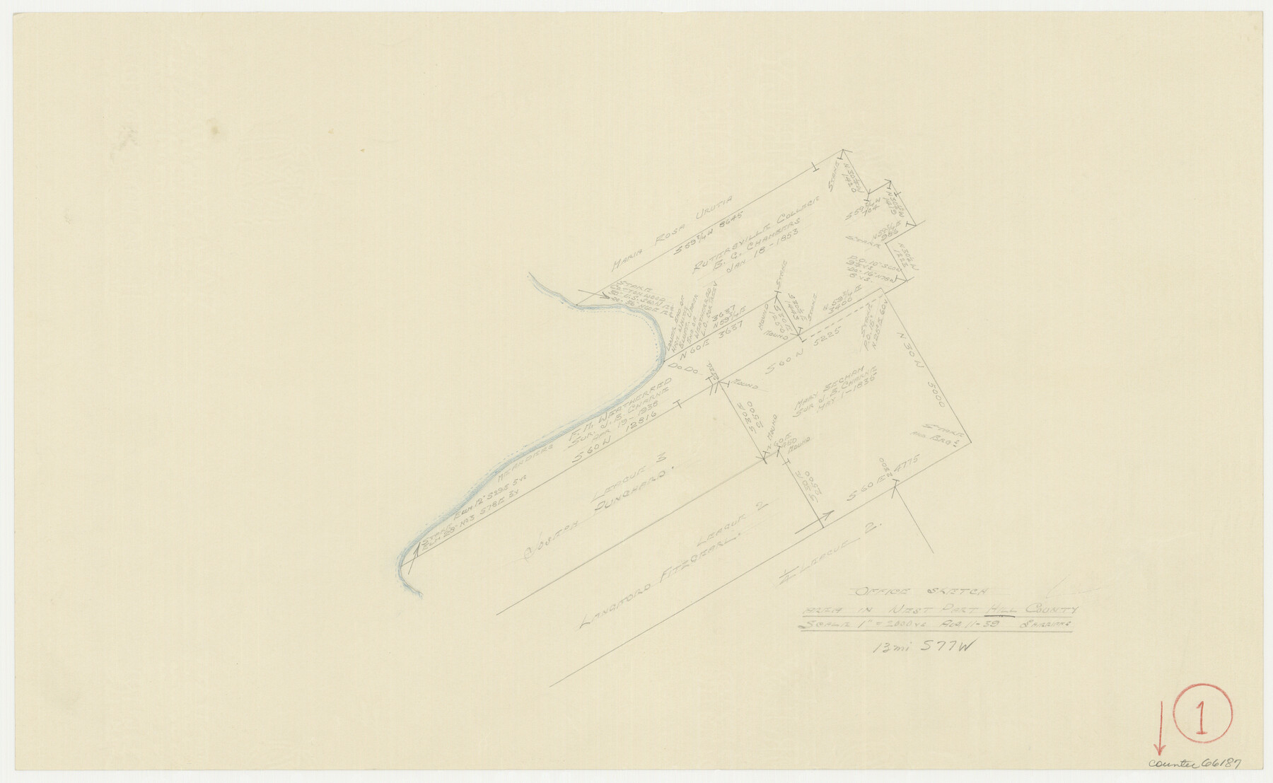 66187, Hill County Working Sketch 1, General Map Collection