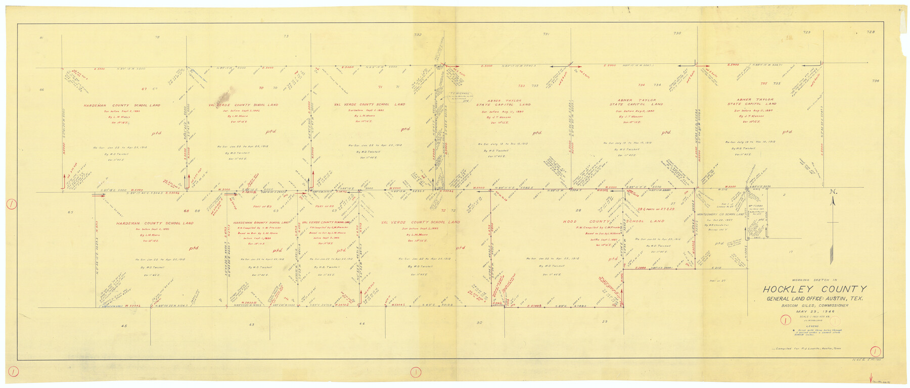 66191, Hockley County Working Sketch 1, General Map Collection