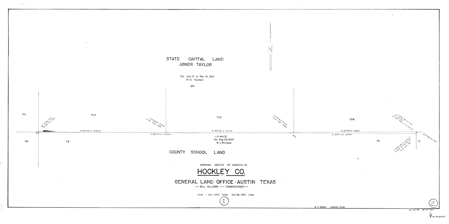 66192, Hockley County Working Sketch 2, General Map Collection