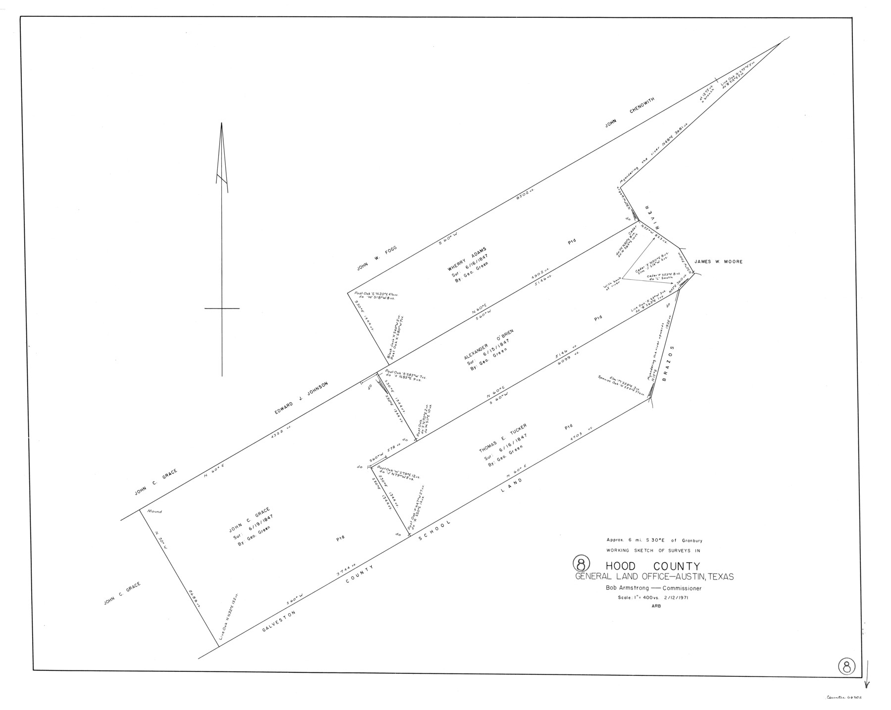 66202, Hood County Working Sketch 8, General Map Collection