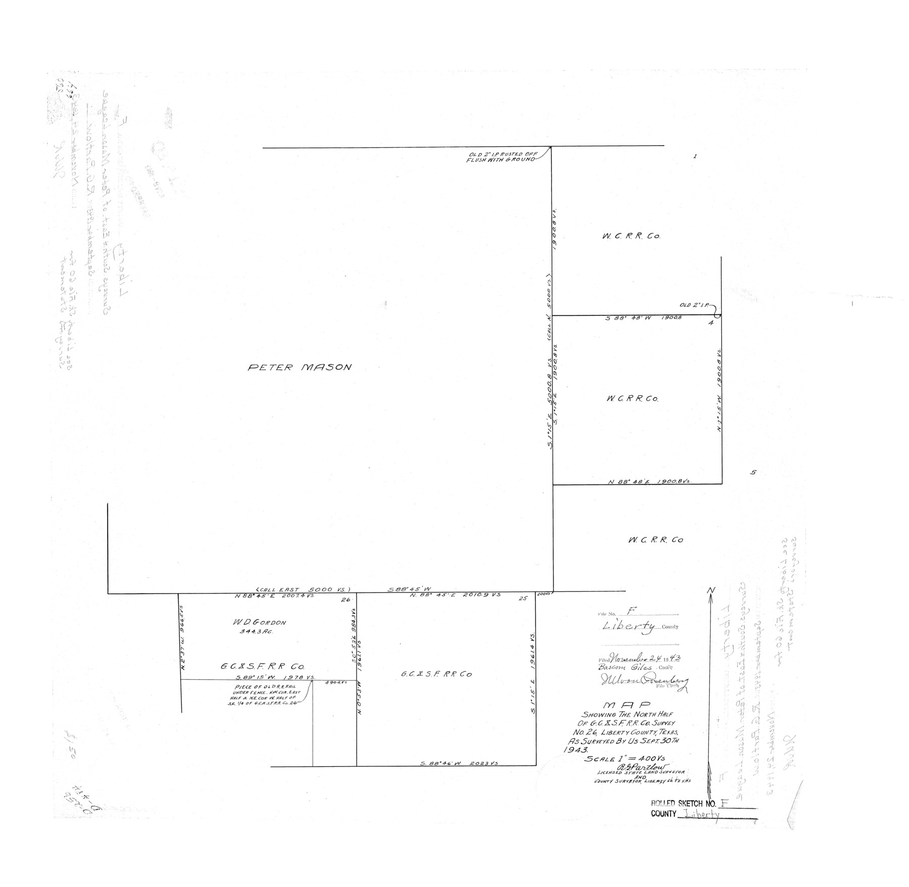 6621, Liberty County Rolled Sketch F, General Map Collection