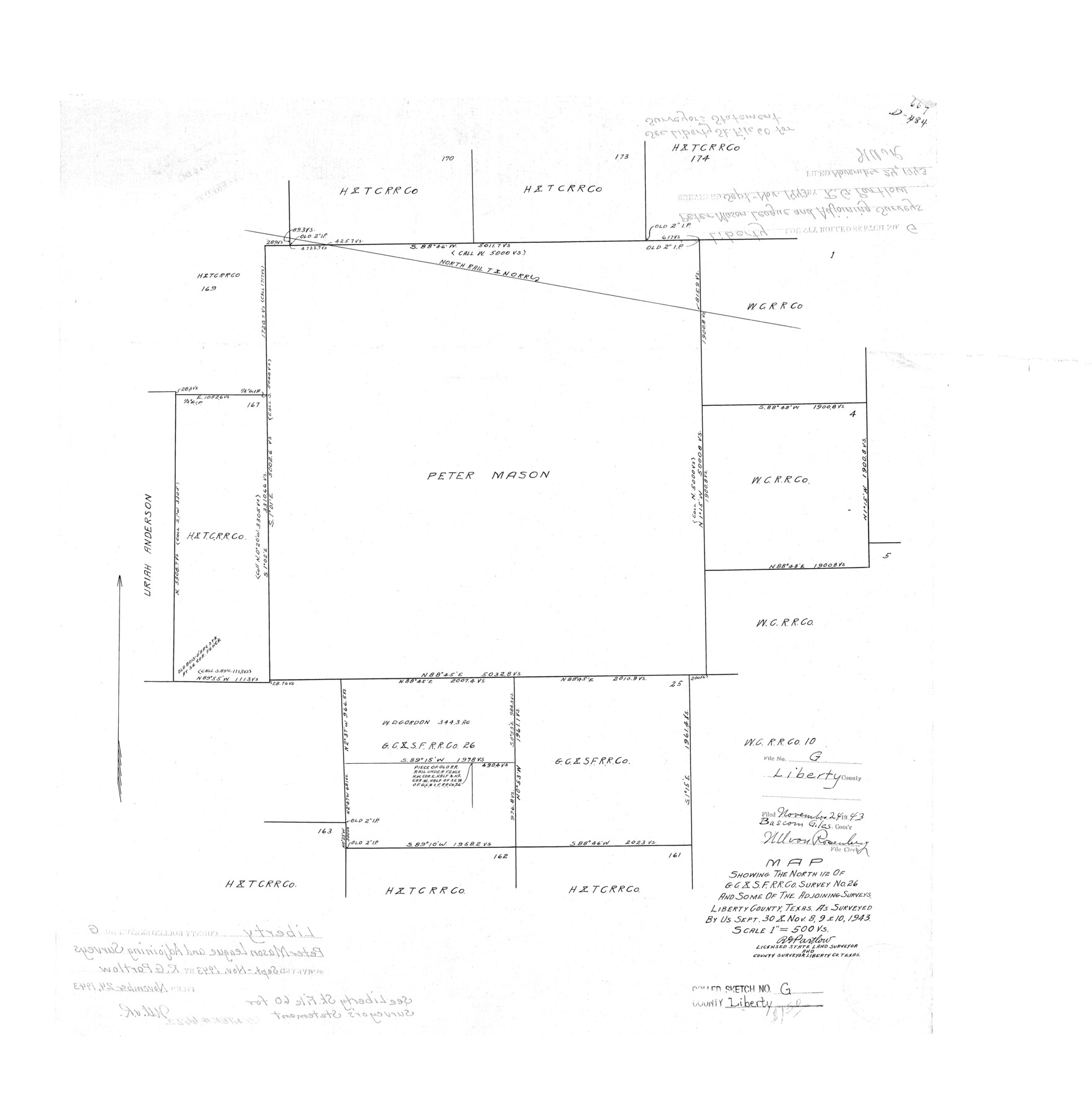 6622, Liberty County Rolled Sketch G, General Map Collection