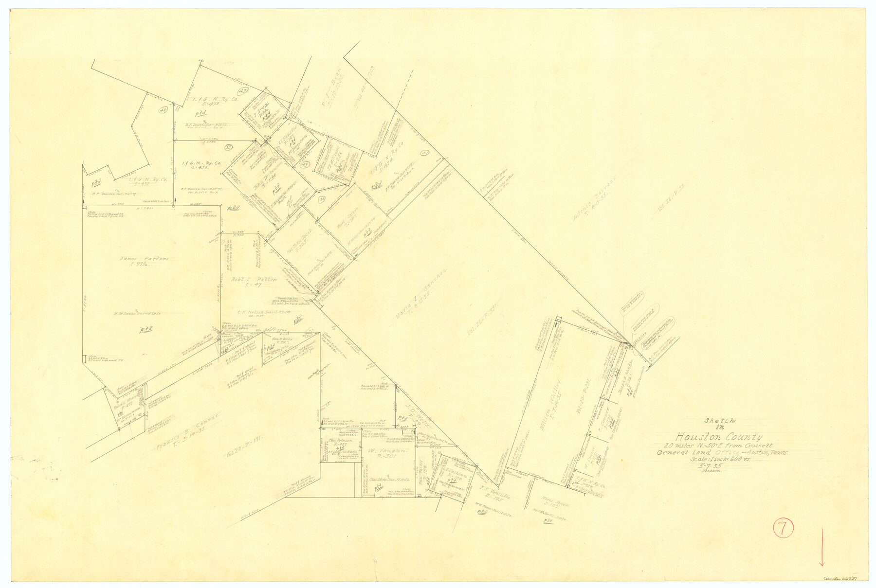 66237, Houston County Working Sketch 7, General Map Collection