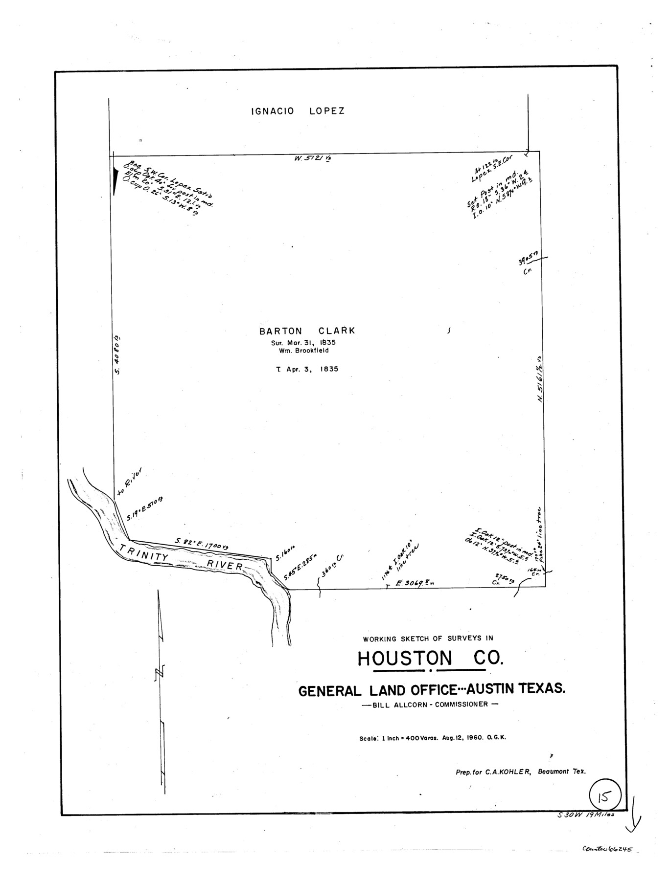 66245, Houston County Working Sketch 15, General Map Collection