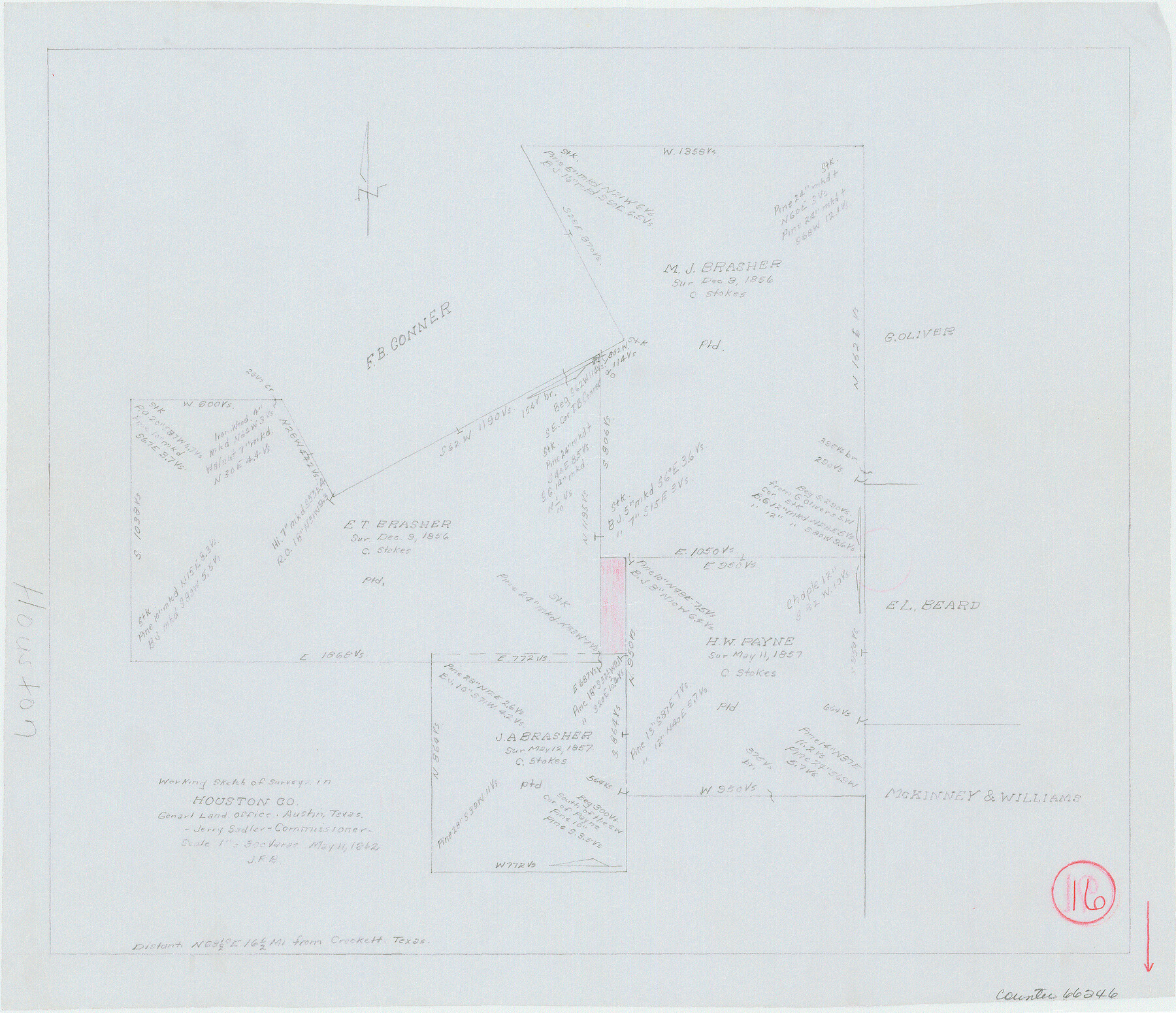 66246, Houston County Working Sketch 16, General Map Collection