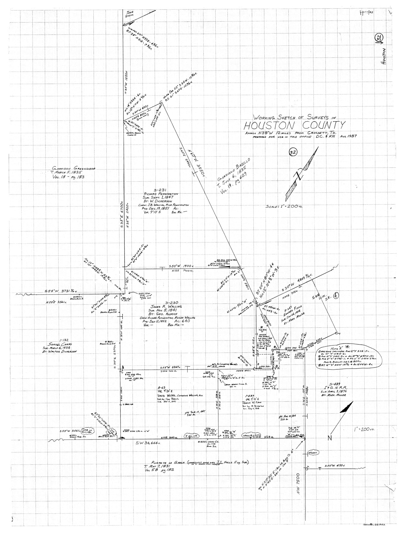 66262, Houston County Working Sketch 32, General Map Collection