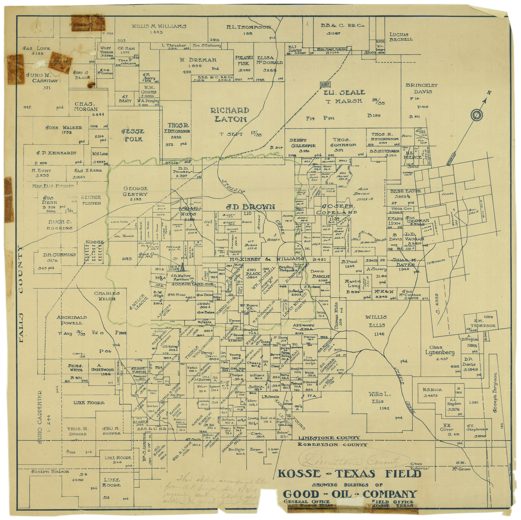 6627, Limestone County Rolled Sketch 3, General Map Collection