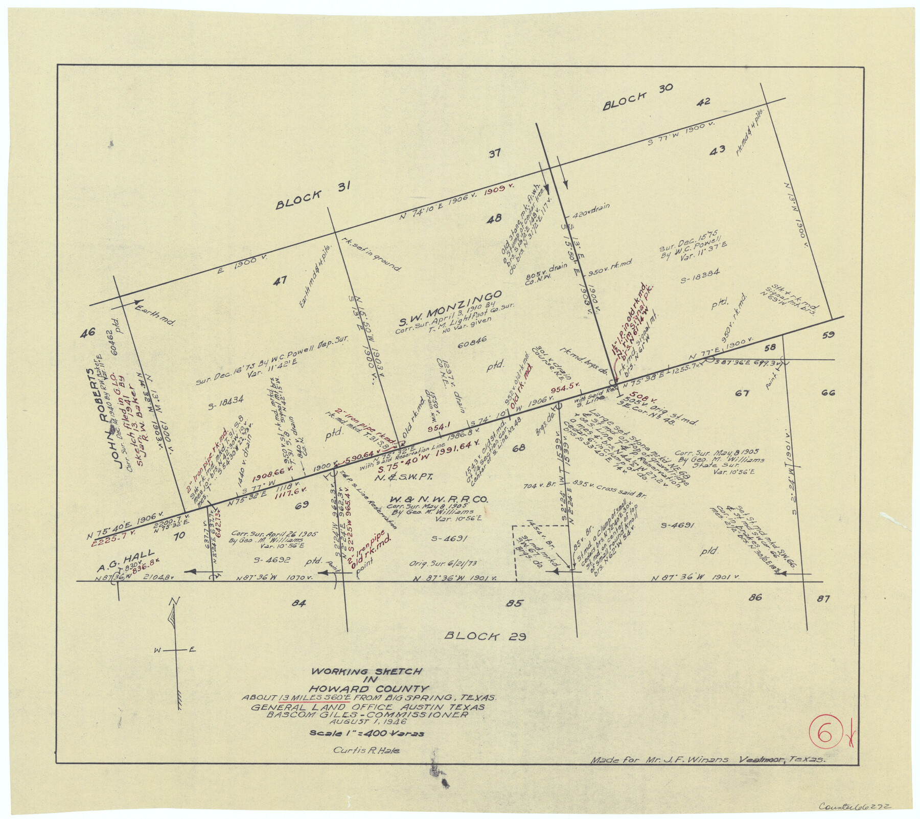 66272, Howard County Working Sketch 6, General Map Collection