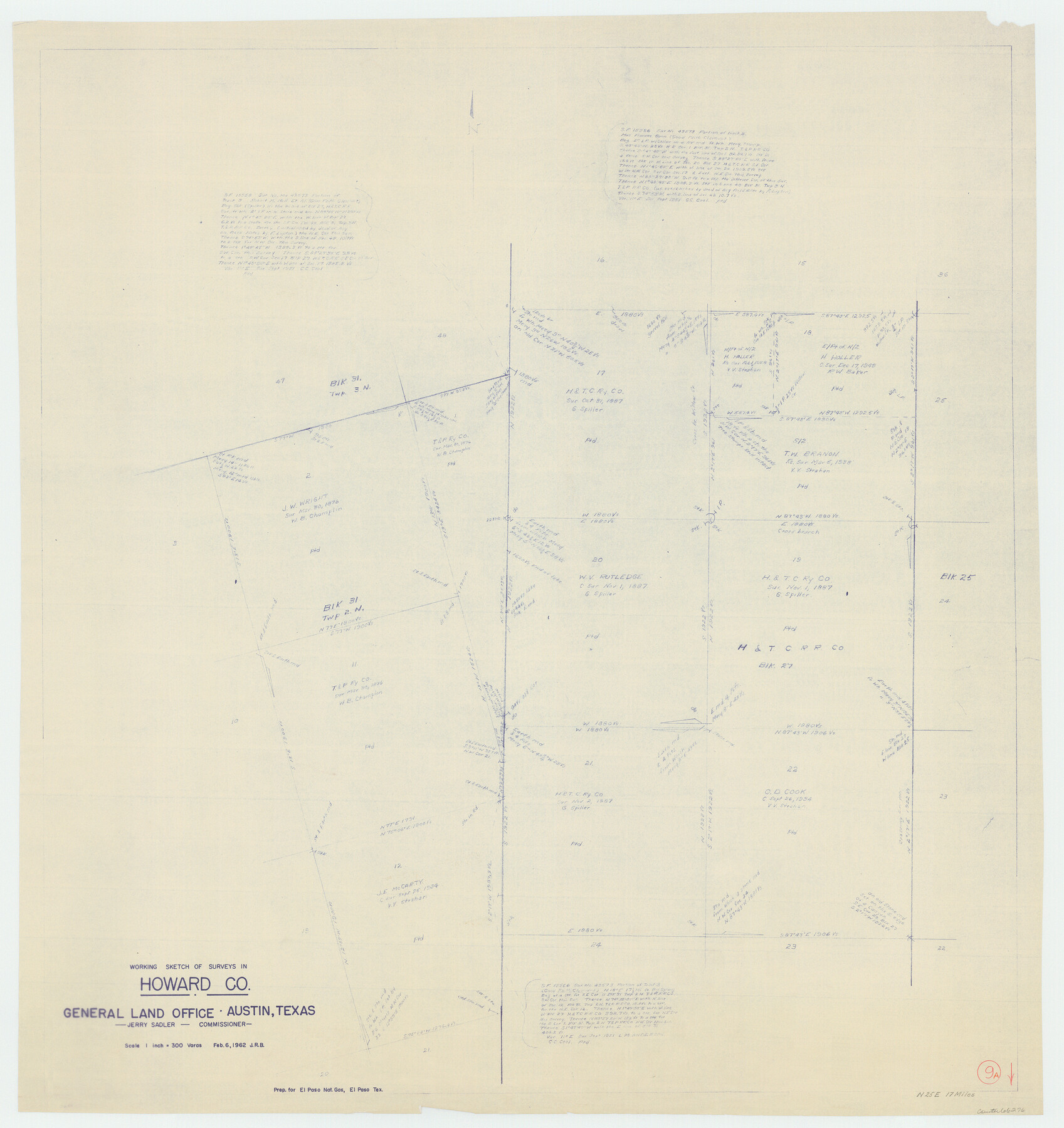 66276, Howard County Working Sketch 9a, General Map Collection