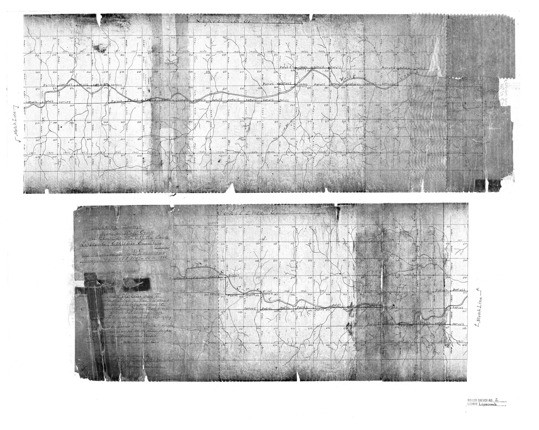 6628, Lipscomb County Rolled Sketch 2, General Map Collection
