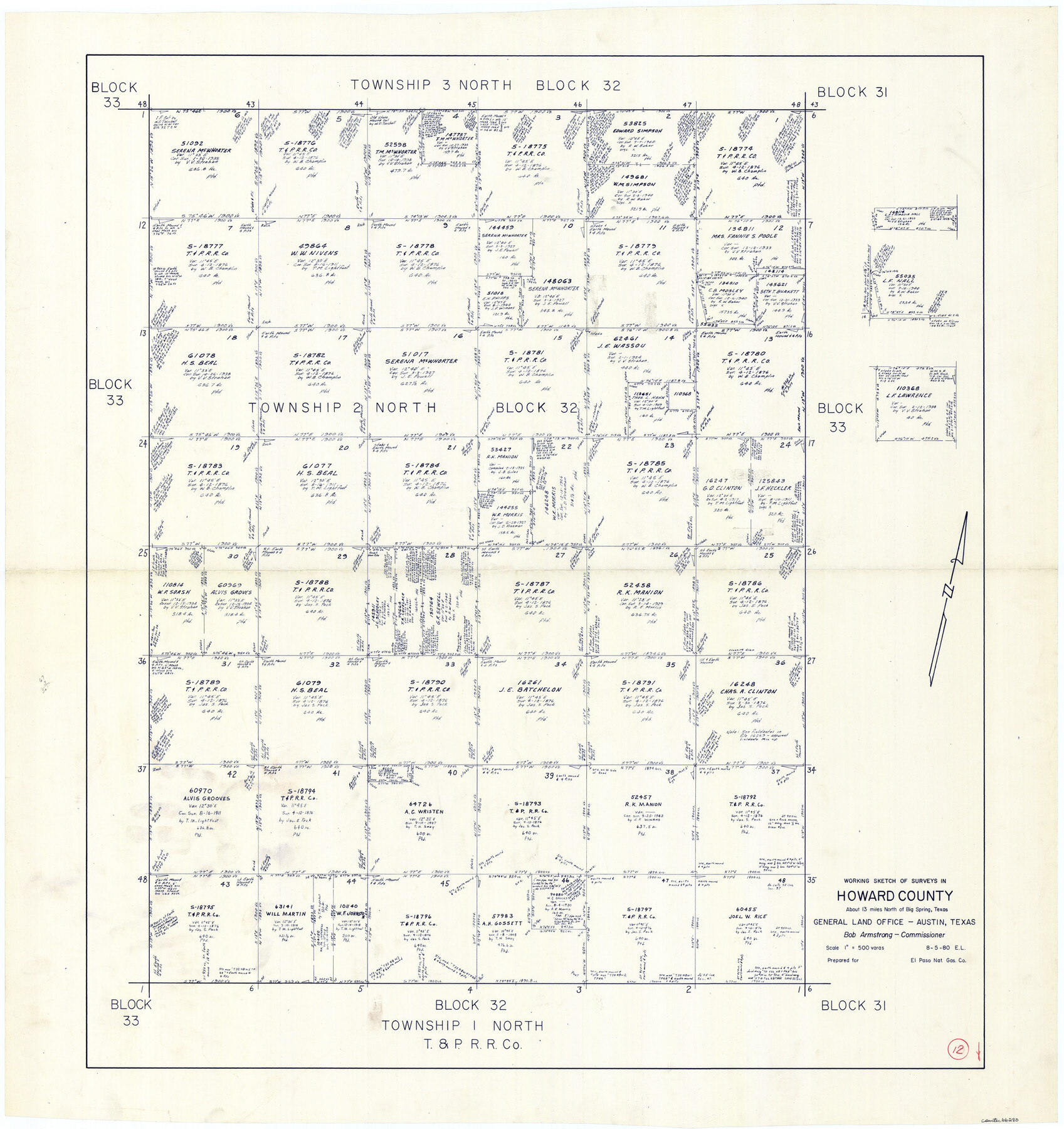 66280, Howard County Working Sketch 12, General Map Collection