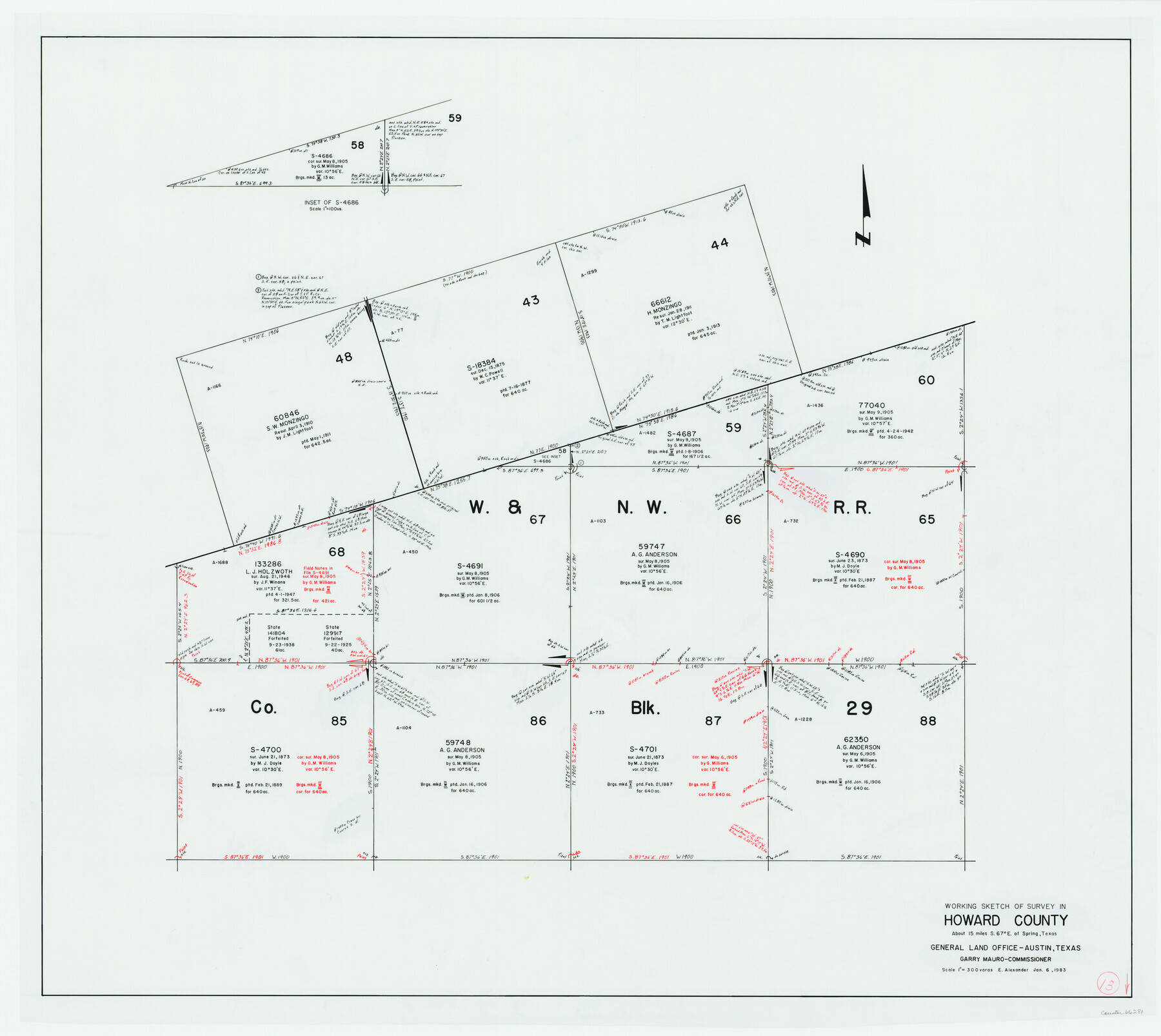 66281, Howard County Working Sketch 13, General Map Collection