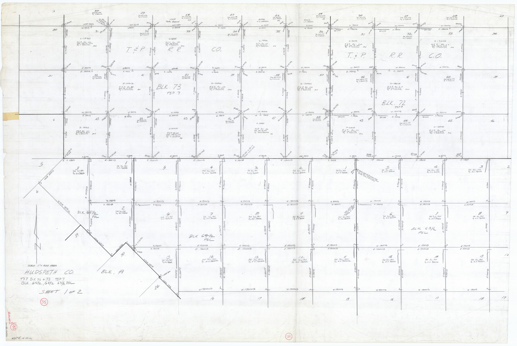 66320, Hudspeth County Working Sketch 35, General Map Collection