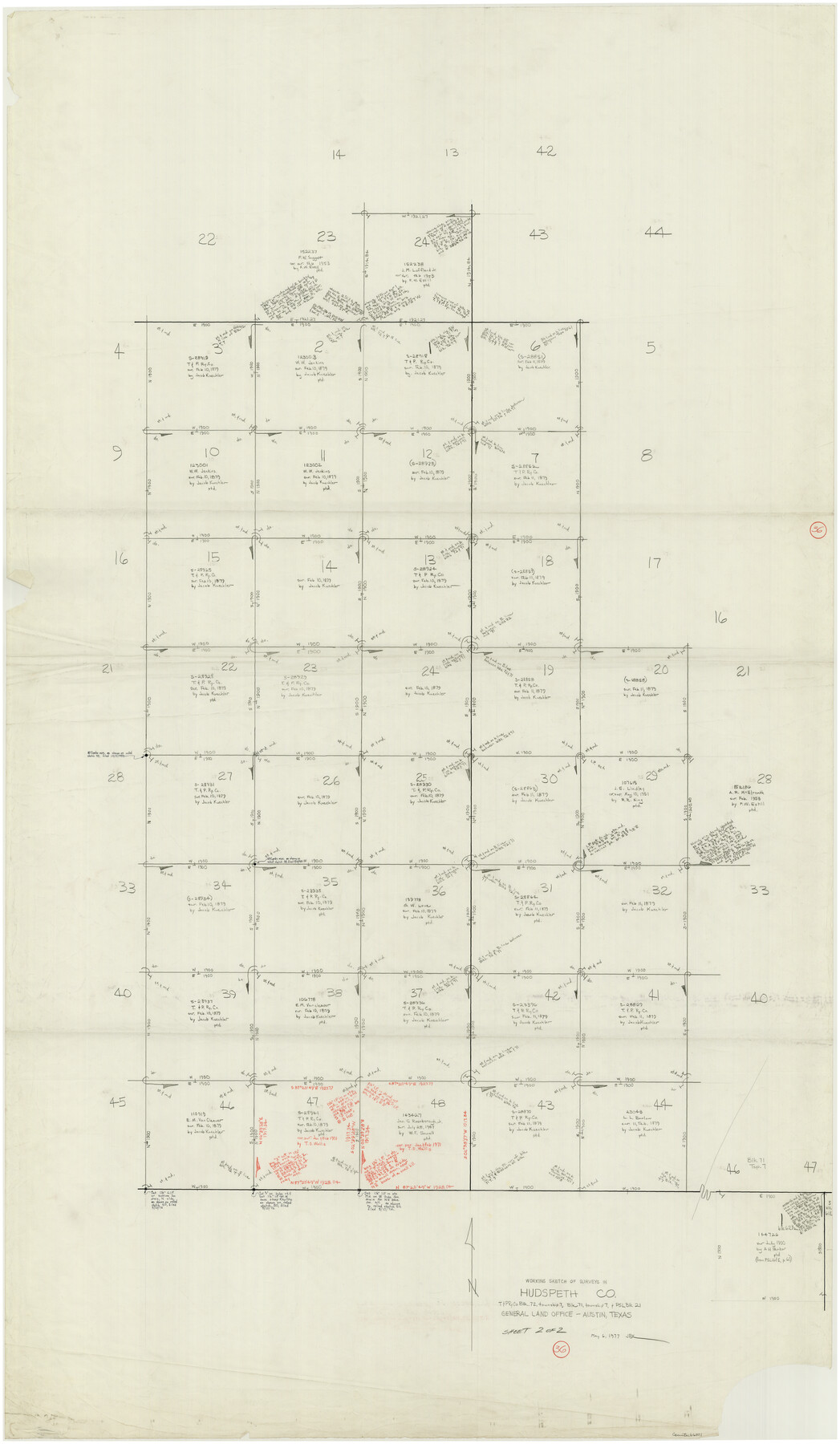 66321, Hudspeth County Working Sketch 36, General Map Collection