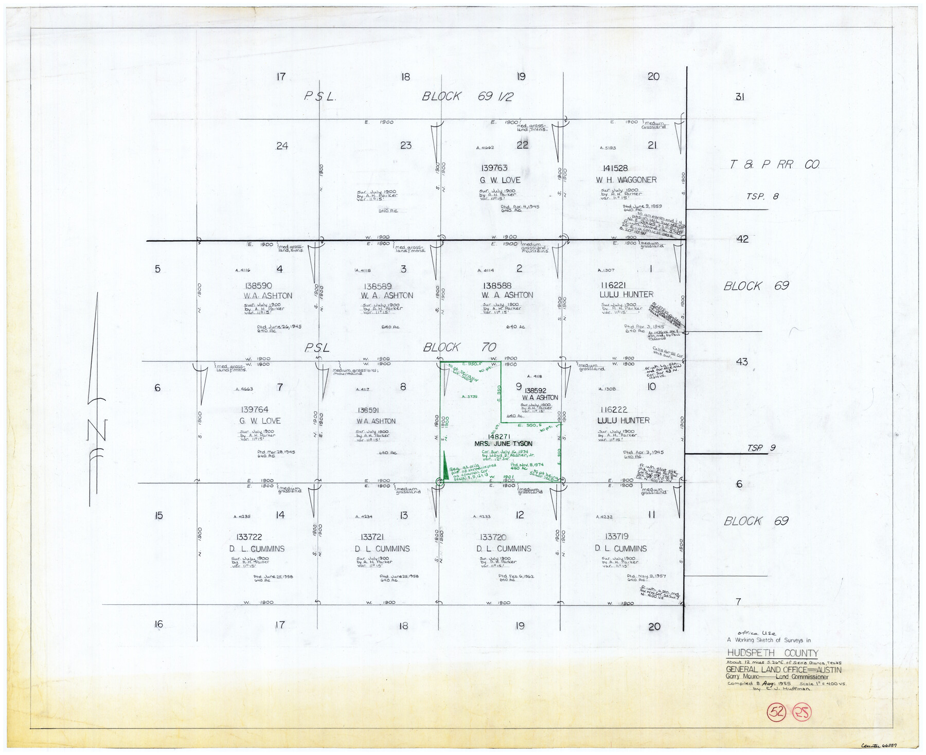 66337, Hudspeth County Working Sketch 52, General Map Collection