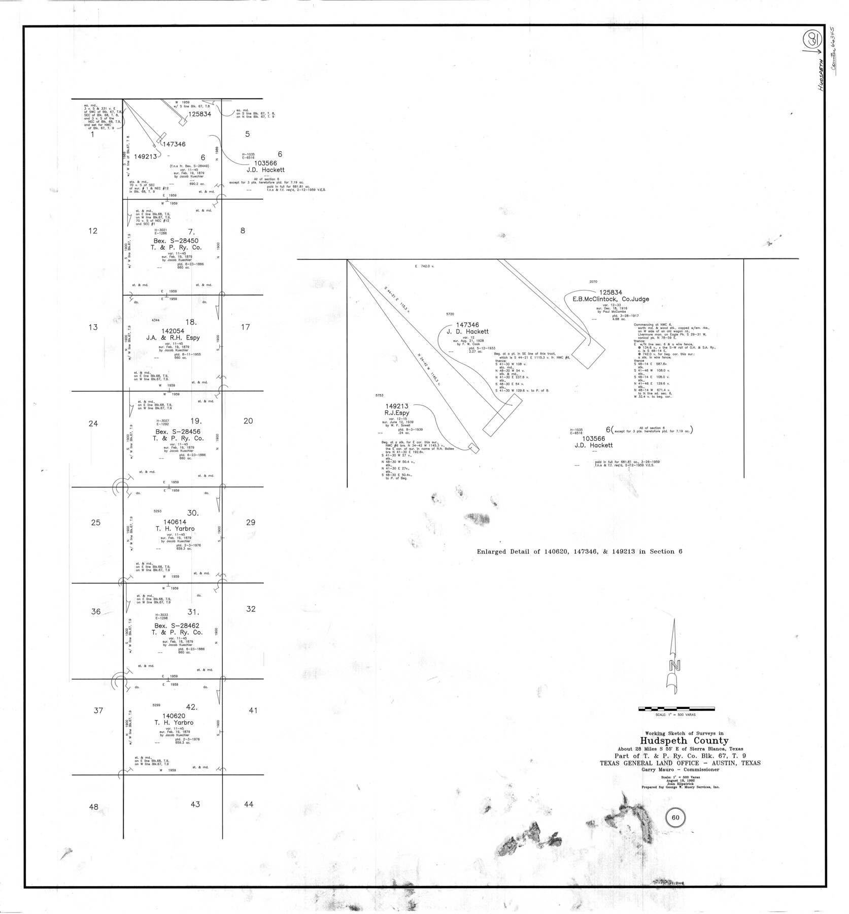 66345, Hudspeth County Working Sketch 60, General Map Collection