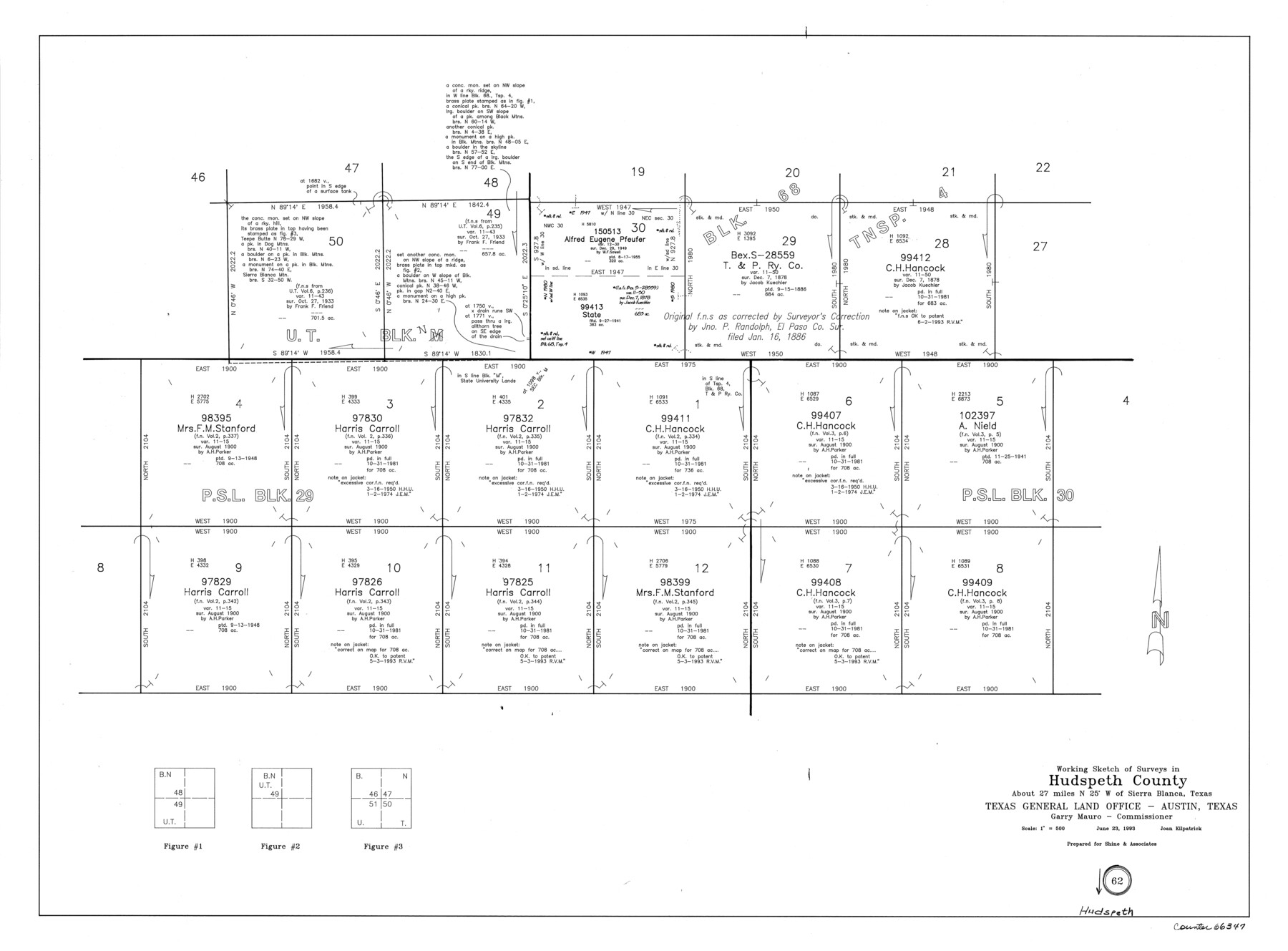 66347, Hudspeth County Working Sketch 62, General Map Collection