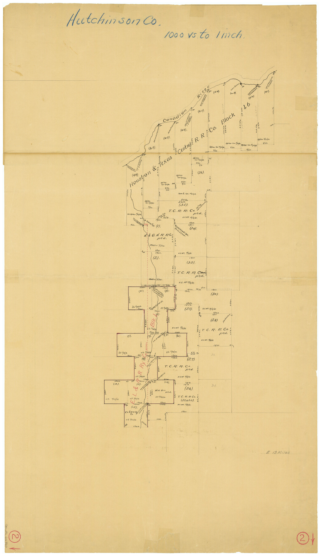 66360, Hutchinson County Working Sketch 2, General Map Collection