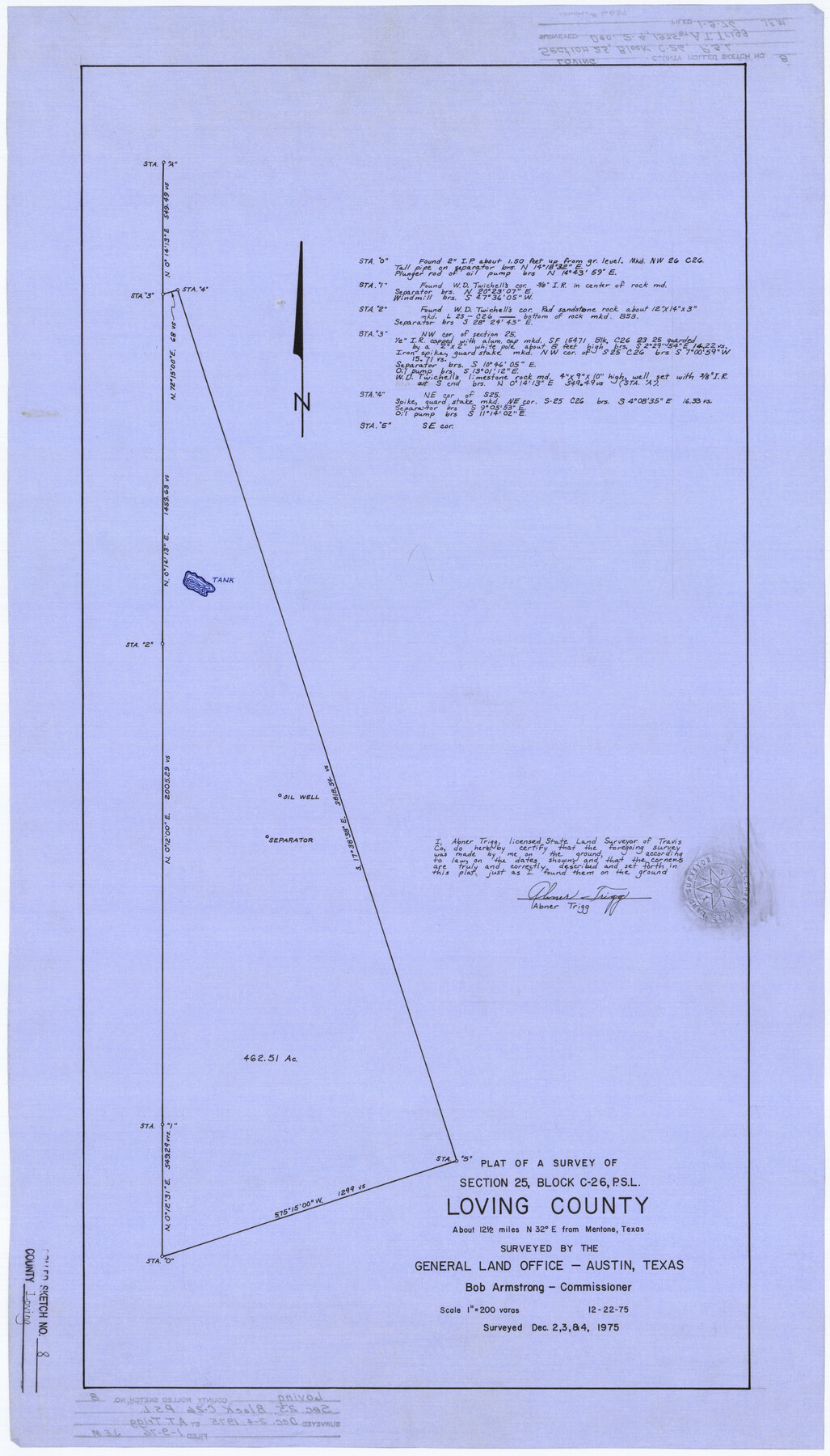 6639, Loving County Rolled Sketch 8, General Map Collection