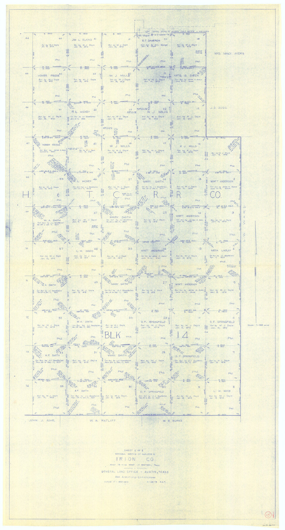 66424, Irion County Working Sketch 15, General Map Collection